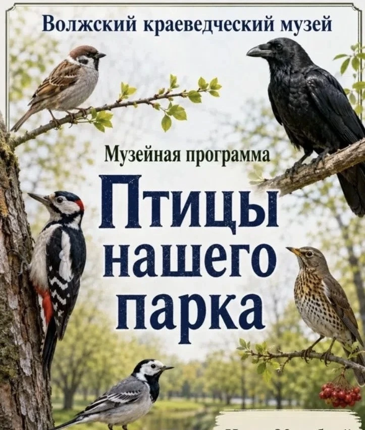 Волжский краеведческий музей подготовил для дошкольников музейную программу «Птицы нашего парка».

Р