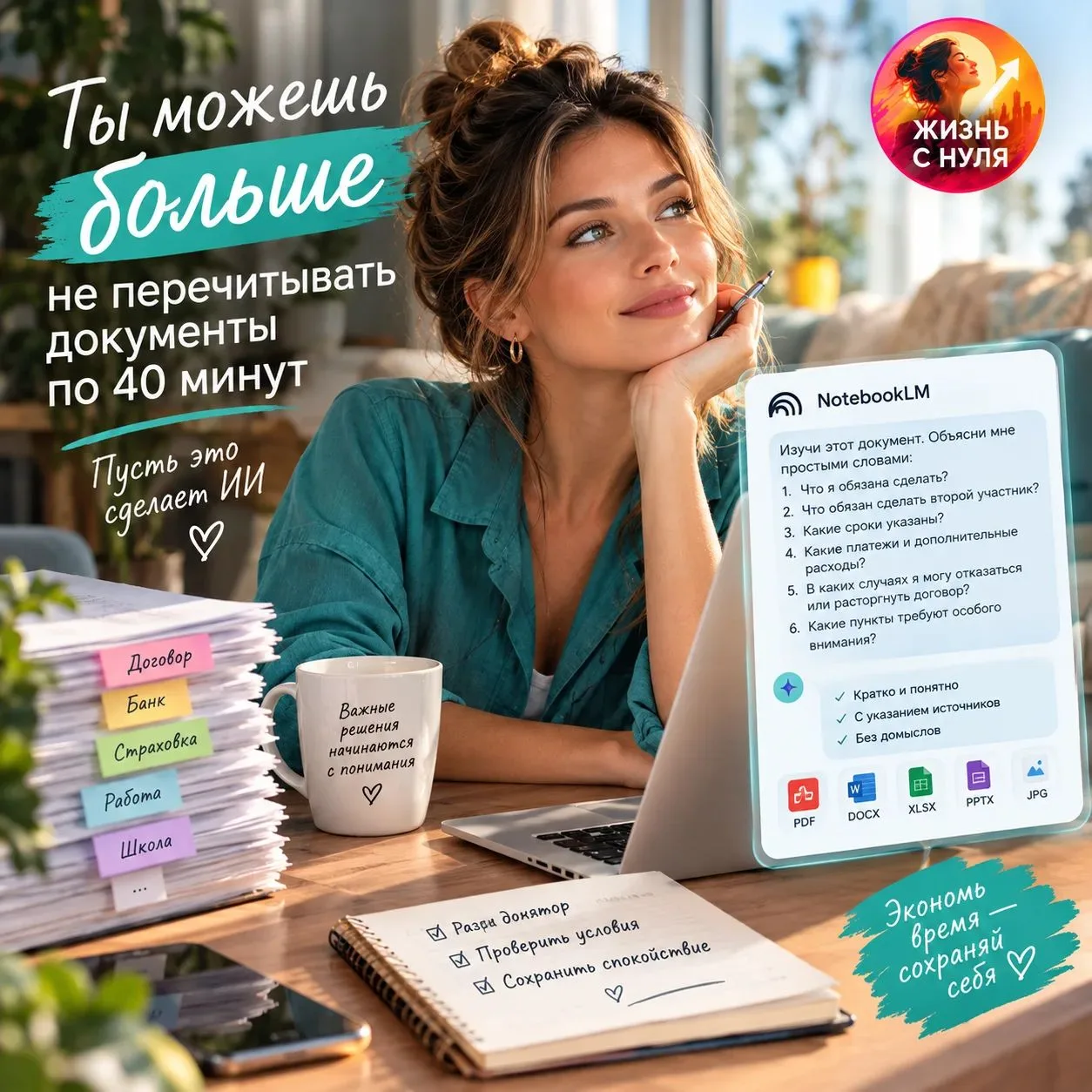 Ты можешь больше не перечитывать документы по 40 минут🤩