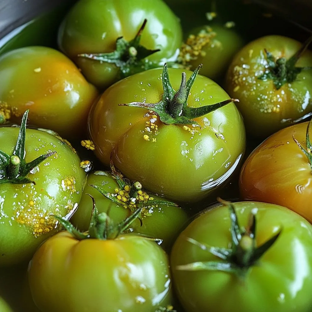 «Зелёные помидоры — не повод расстраиваться! Рецепт вкусной закуски» 🍅✨