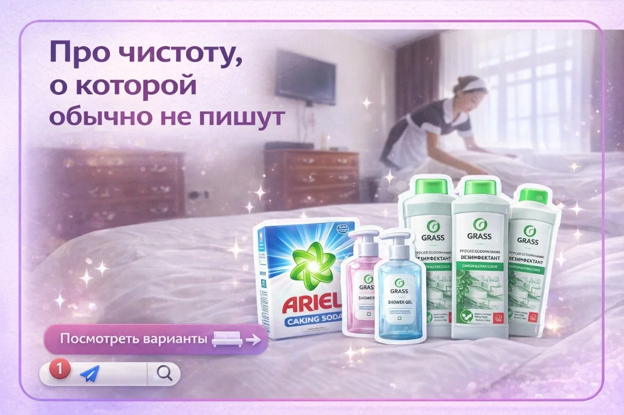 Сегодня расскажем про чистоту, но немного с другой стороны