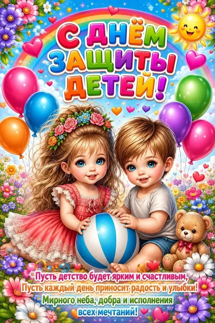 ✨🌞🌈Днём защиты детей и началом лета!🌞✨💥