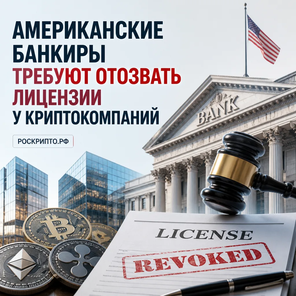 ⚖️ Американские банкиры требуют отозвать лицензии у криптокомпаний