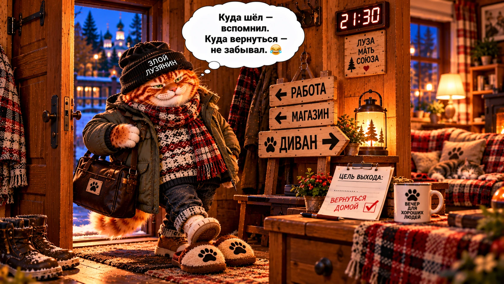🌙 Спокойной ночи, лузяне!