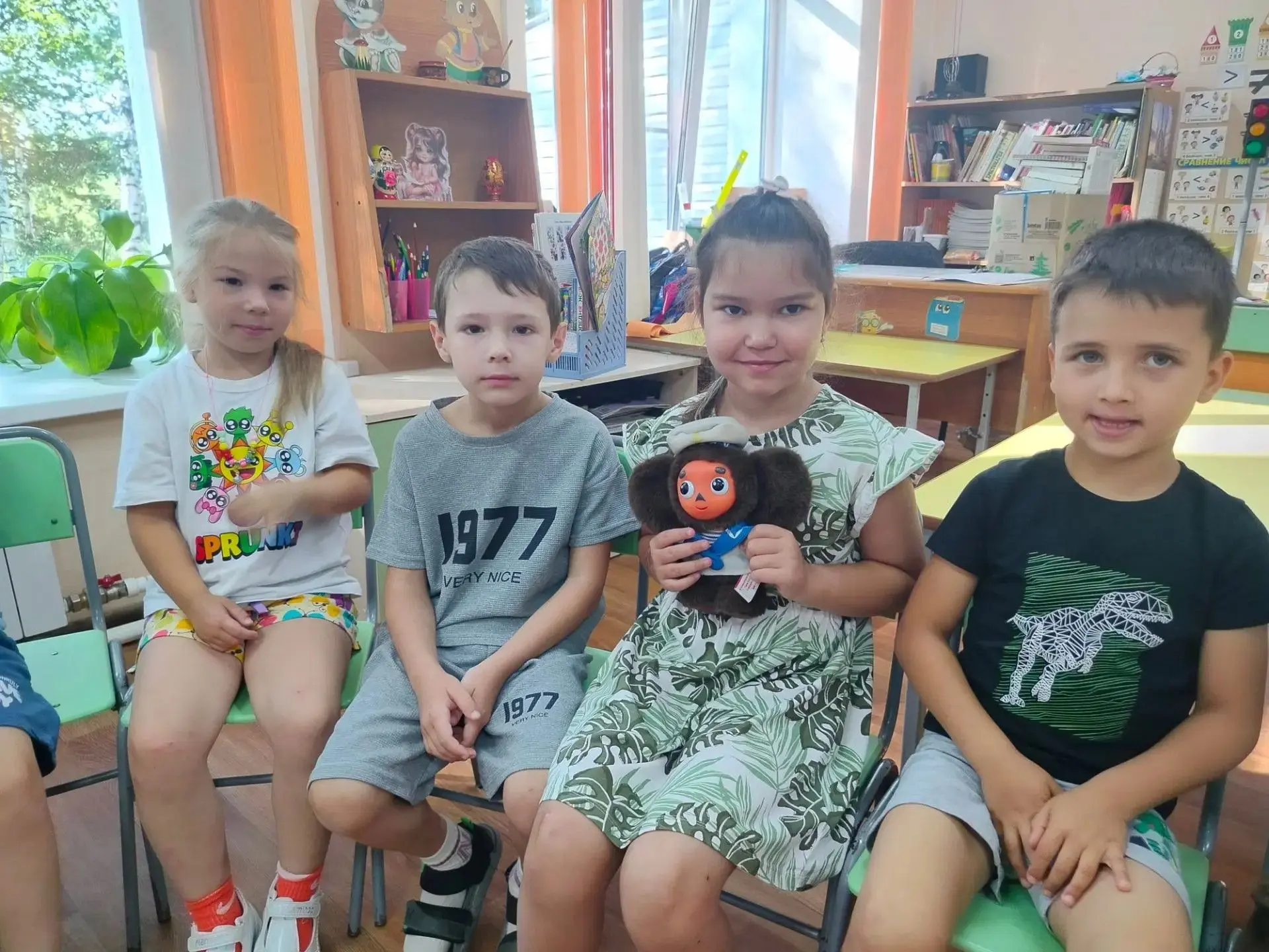 🍊 Ушастый именинник в гостях у ребят!