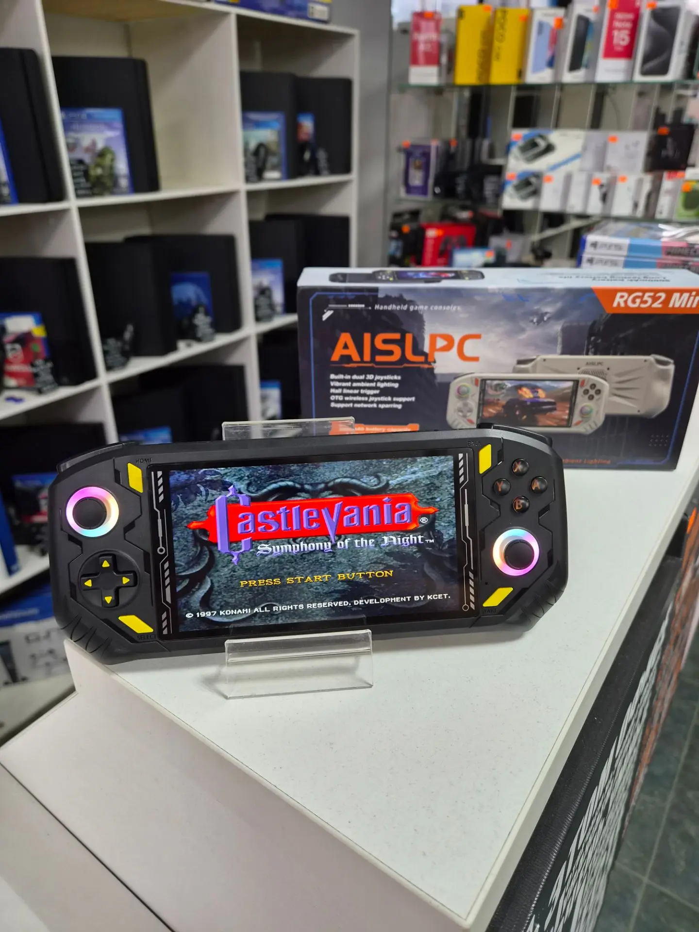 Игровая портативная консоль AISLPC RG52 Mini 64GB + более 8000 игр в памяти (эмулятор s...