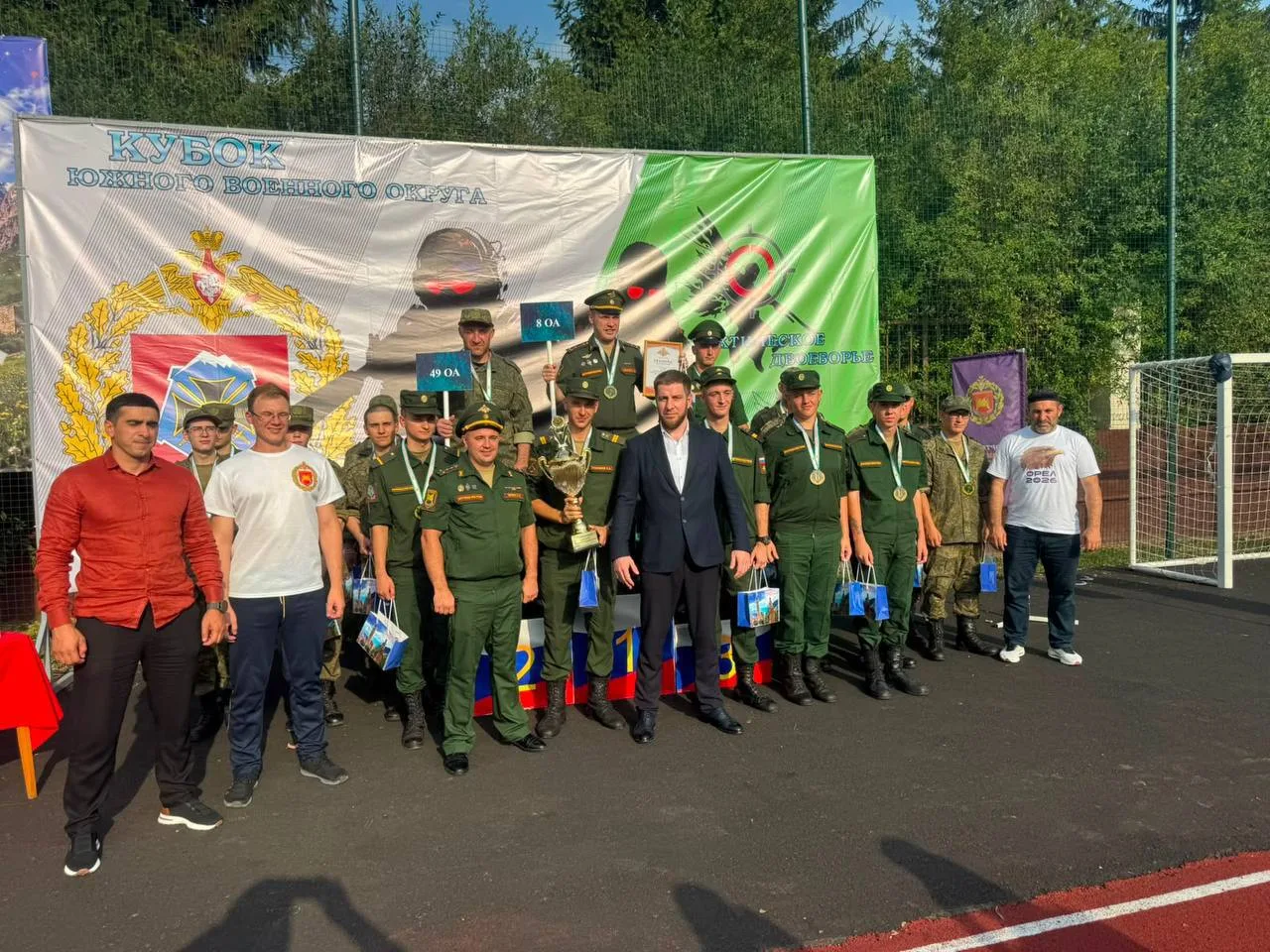 В Магасе прошёл Кубок Южного военного округа по тактическому двоеборью.