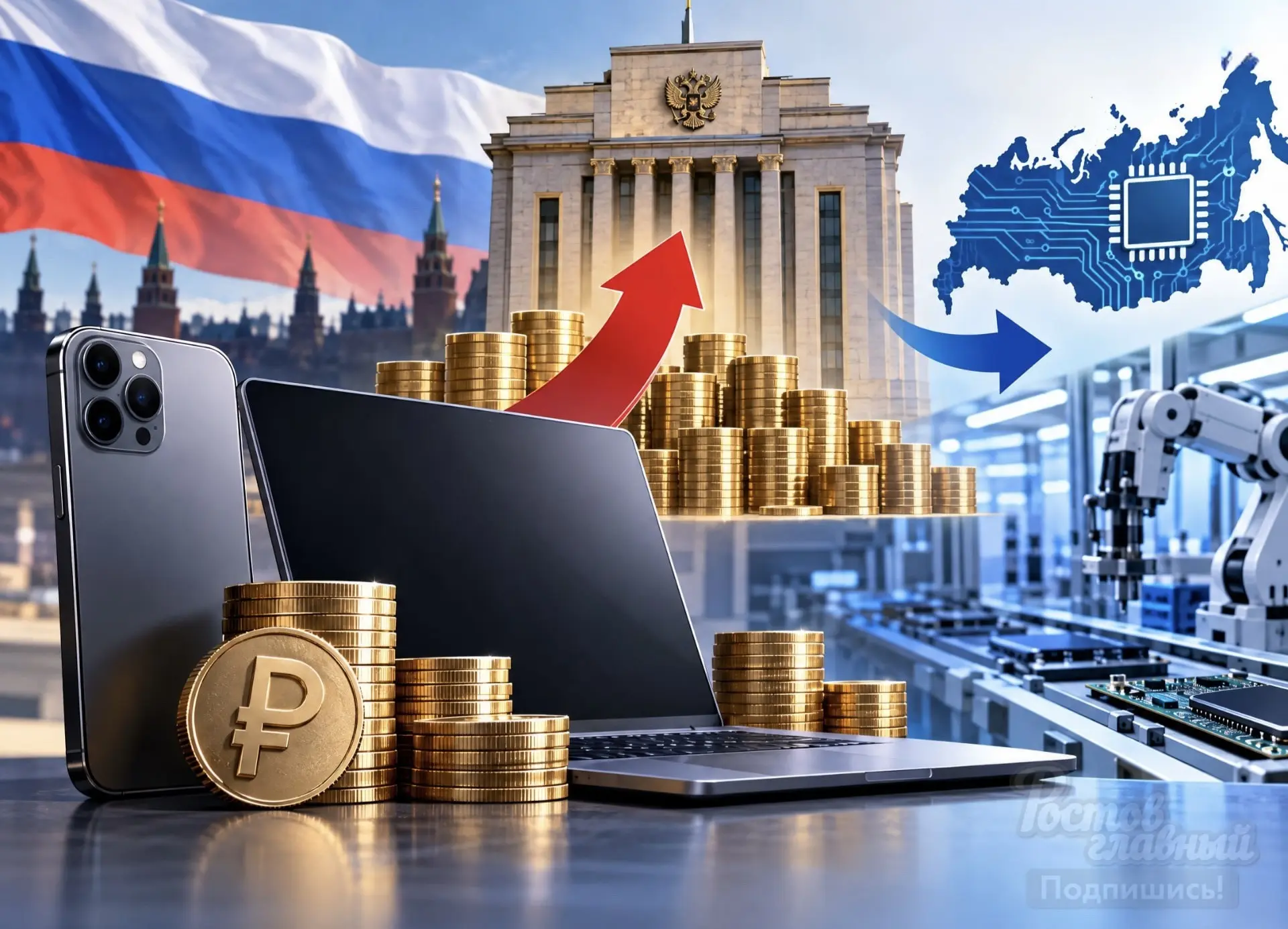 💰 С 1 декабря в России введут технологический сбор на телефоны и ноутбуки! В бюджет ра...