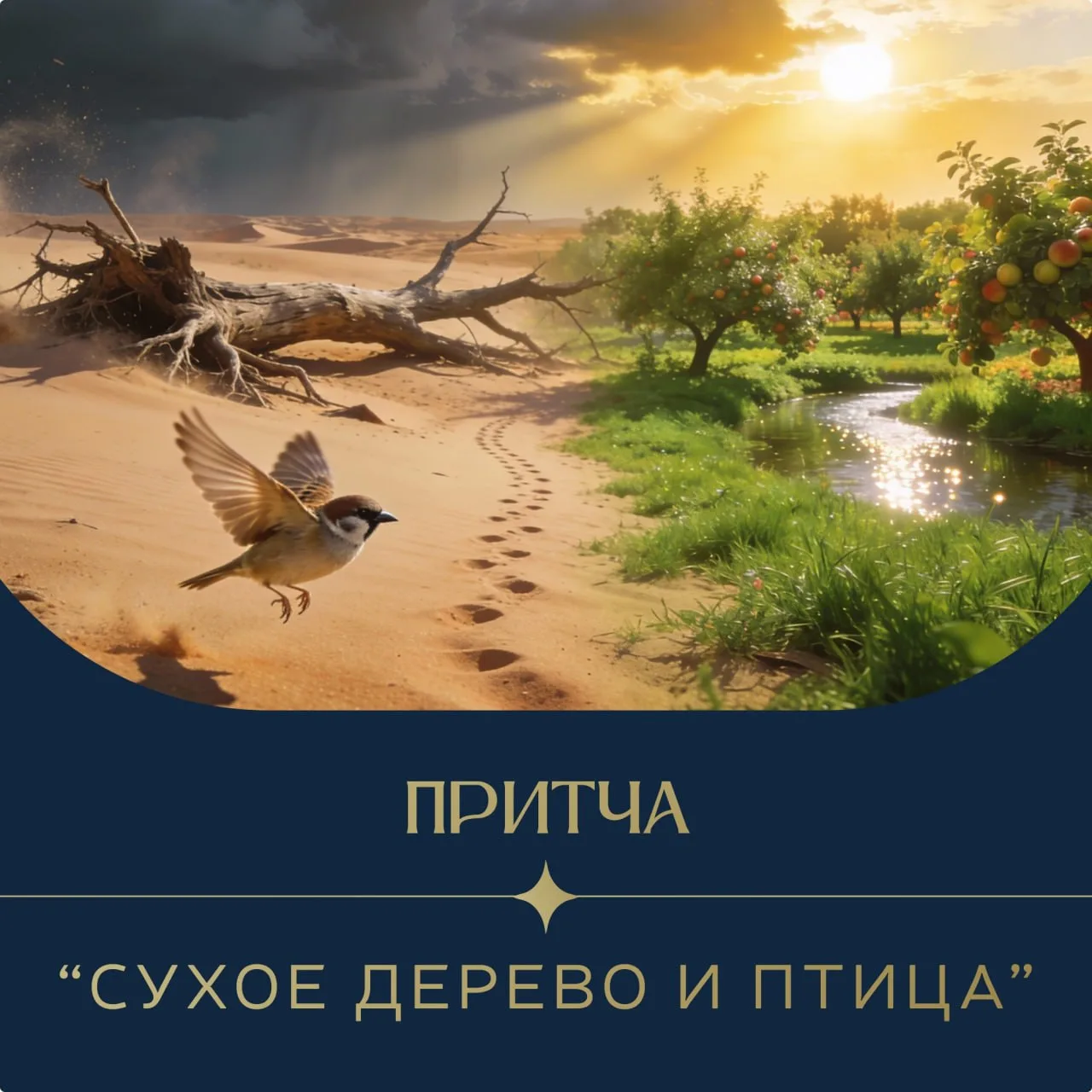 Притча "Сухое дерево и птица" ✨