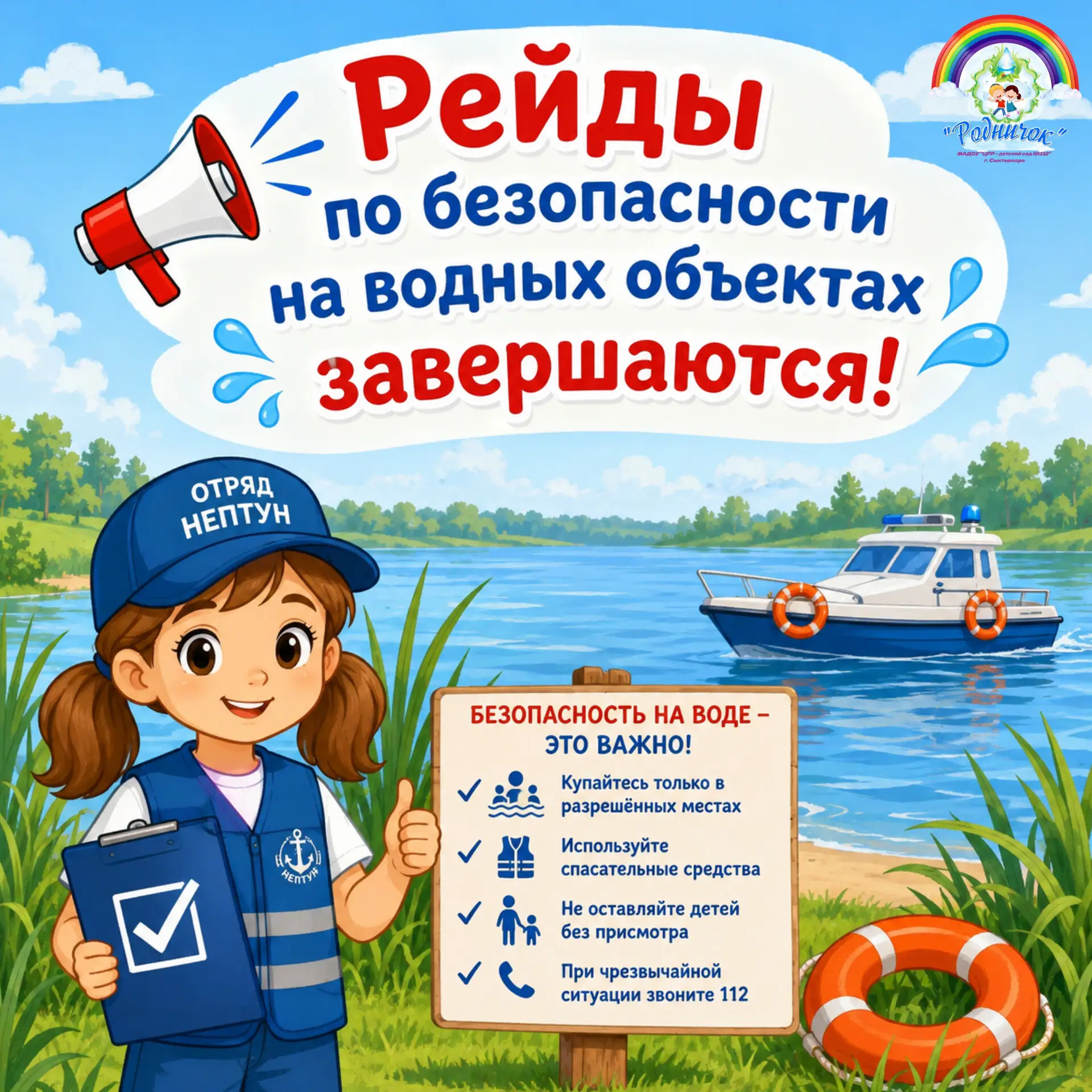 🚨 Рейды по безопасности на водных объектах подходят к концу: отряд «Нептун» подводит и...