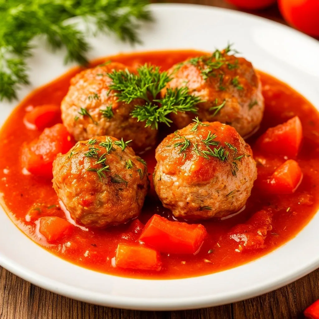 Тефтели в смешанном соусе с перцем и помидорами в аэрогриле 😍

⏱️ Время: 32 мин
🌡 Температура: 160