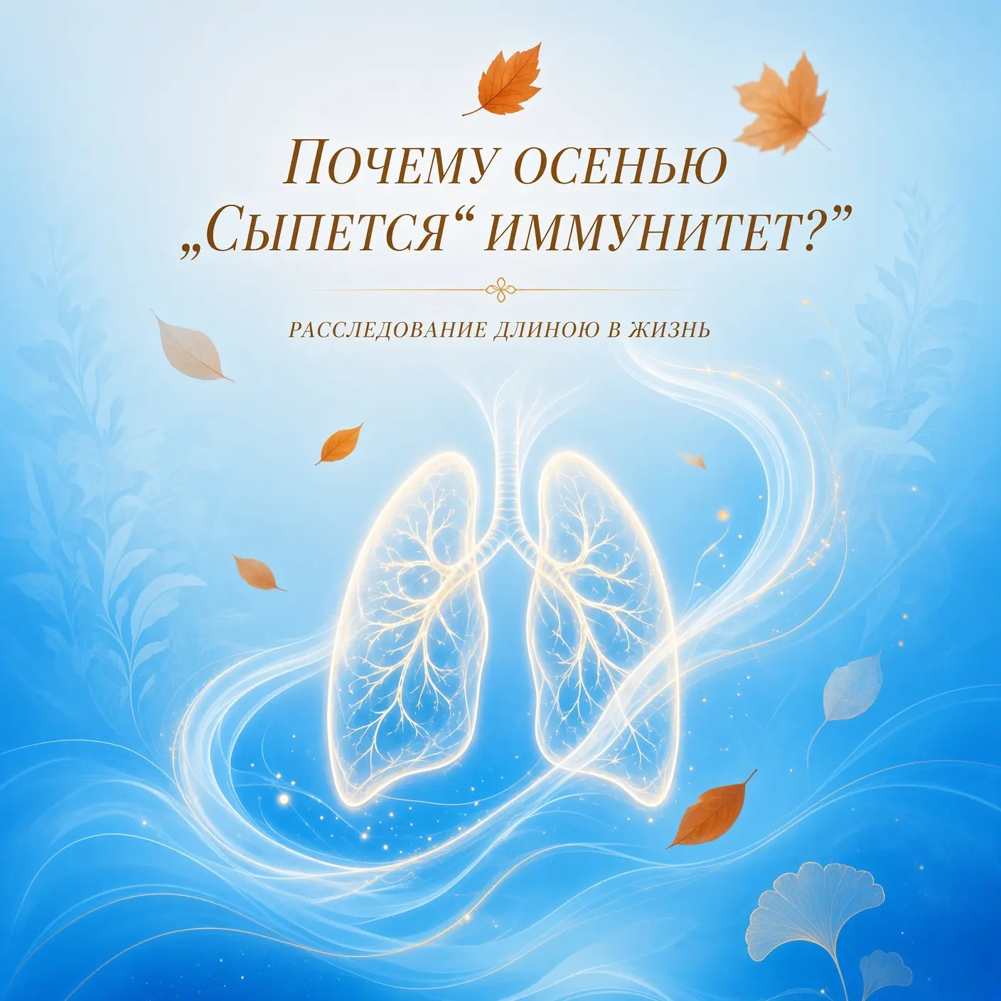 🍂 ПОЧЕМУ ОСЕНЬЮ "СЫПЕТСЯ" ИММУНИТЕТ? РАССЛЕДОВАНИЕ ДЛИНОЮ В ЖИЗНЬ