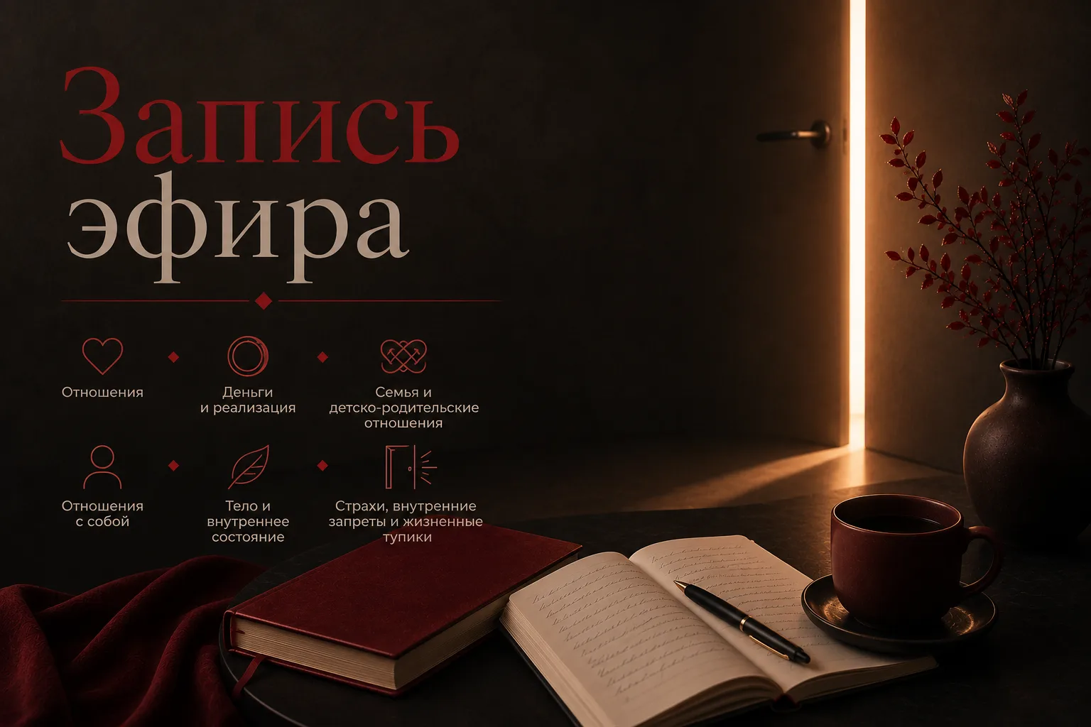Иногда человек приходит с одним вопросом.

«Почему не складываются отношения?»

«Почему нет сил?»

«