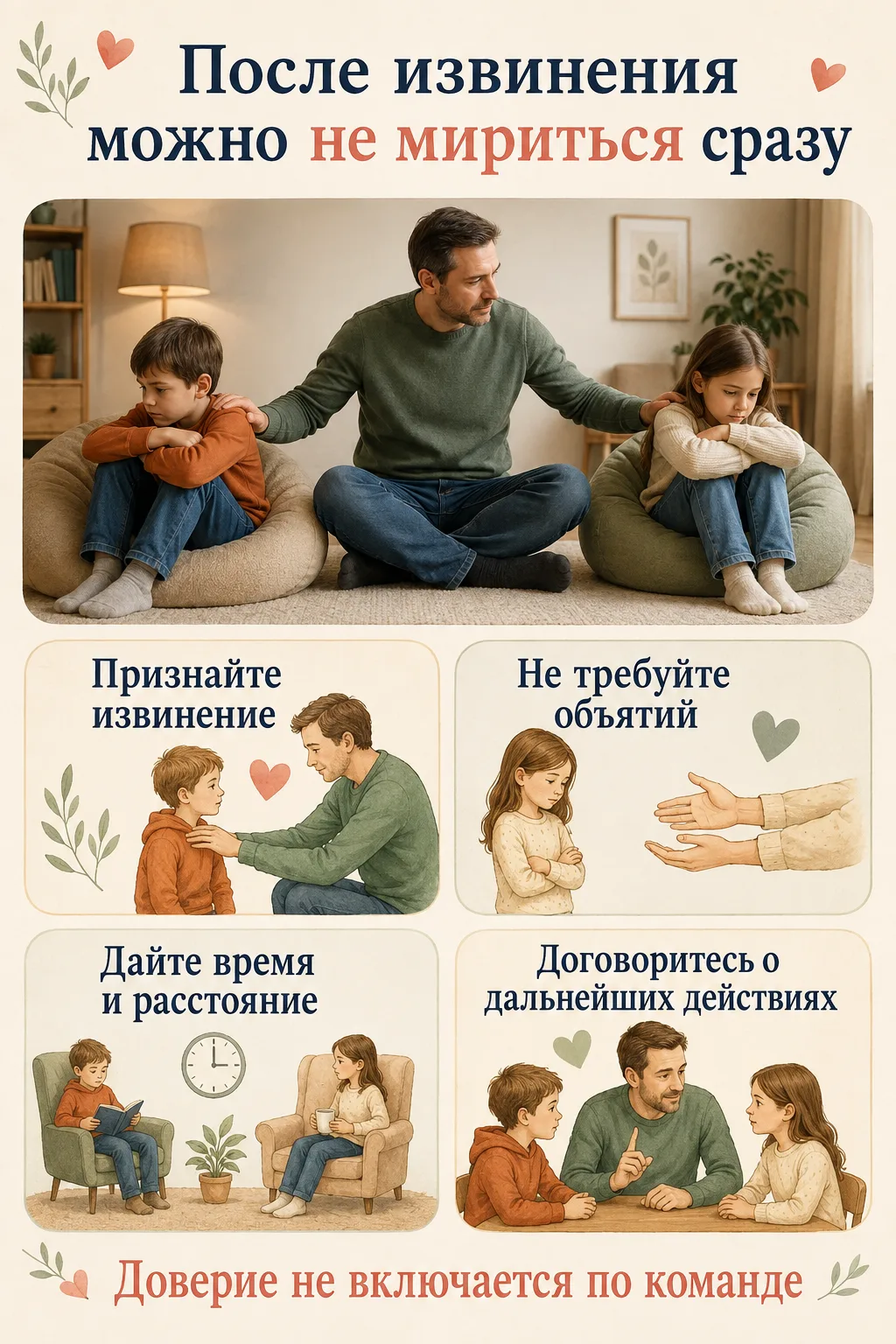 🕊️ После извинения можно не мириться сразу