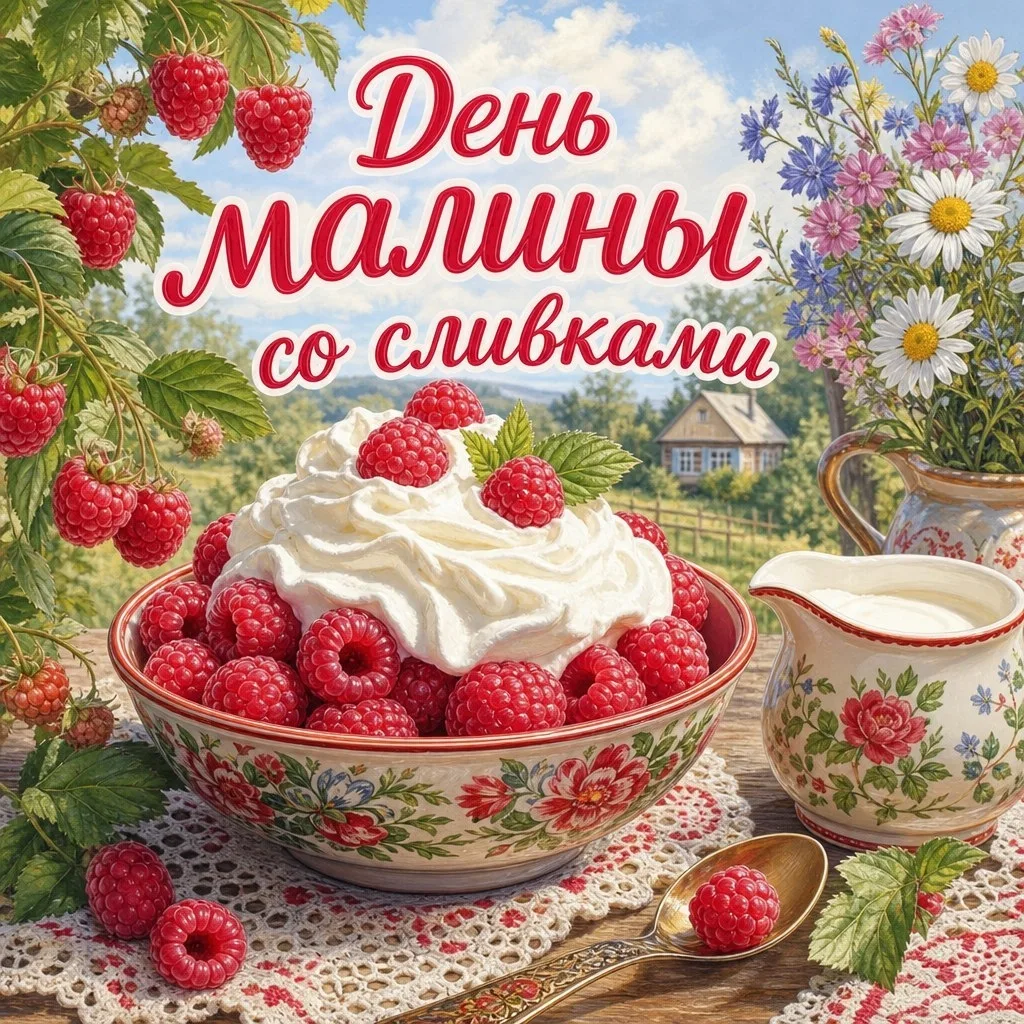 🍓🥛 7 августа — День малины со сливками 🥛🍓

Сегодня отмечается вкусный летний праздник — День мал