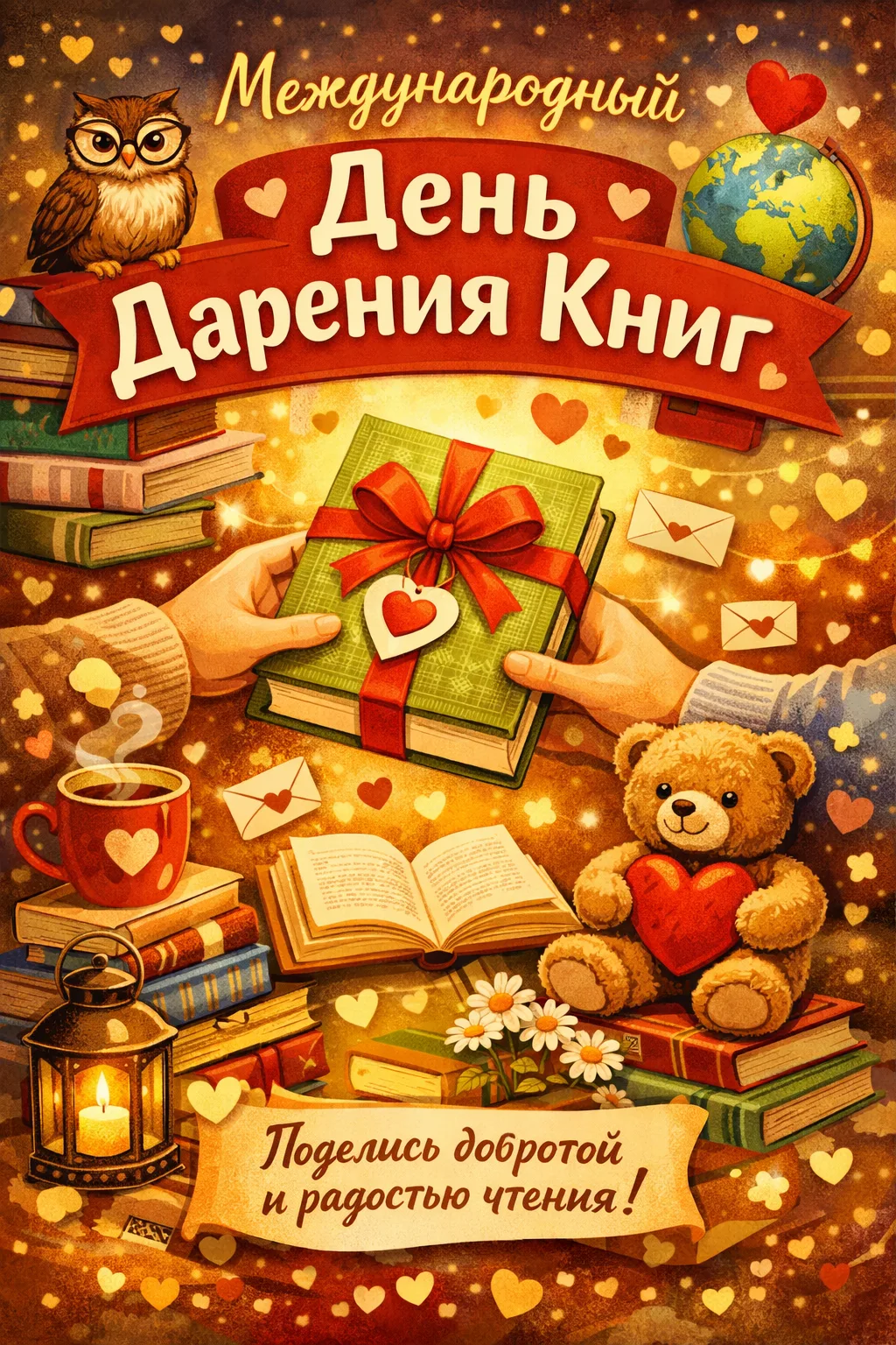 📚 14 февраля во всём мире отмечают День дарения книг — праздник, который объединяет всех, кто любит 