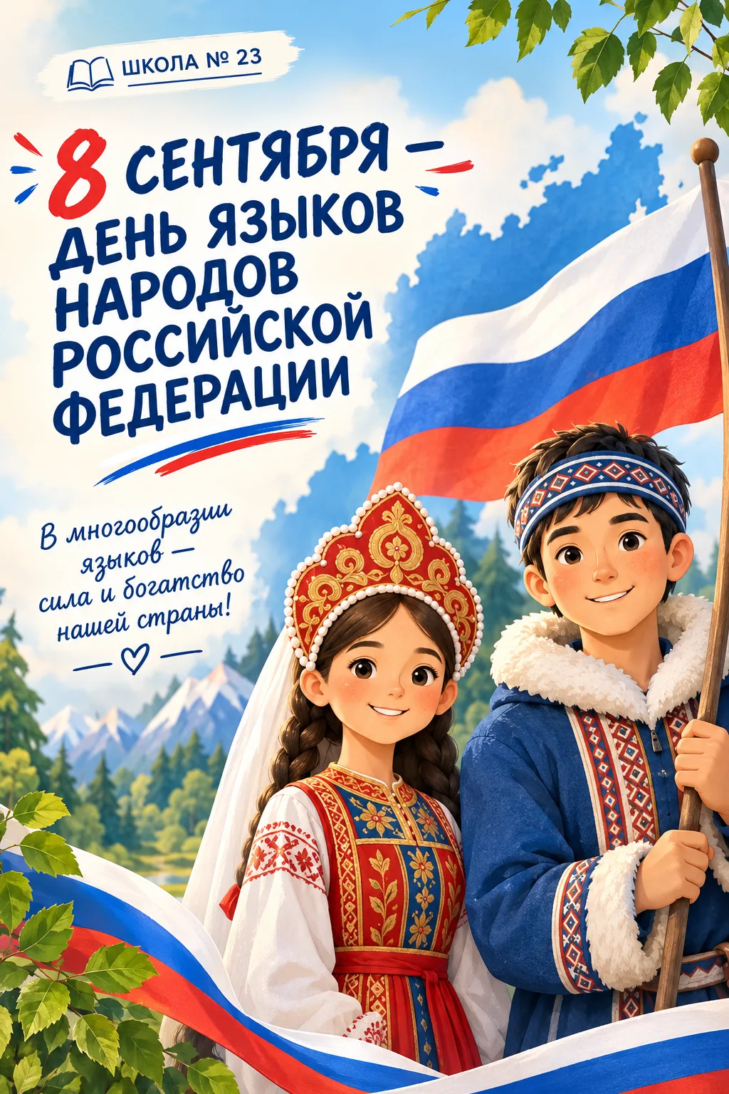 🌍 8 сентября — День языков народов Российской Федерации!
