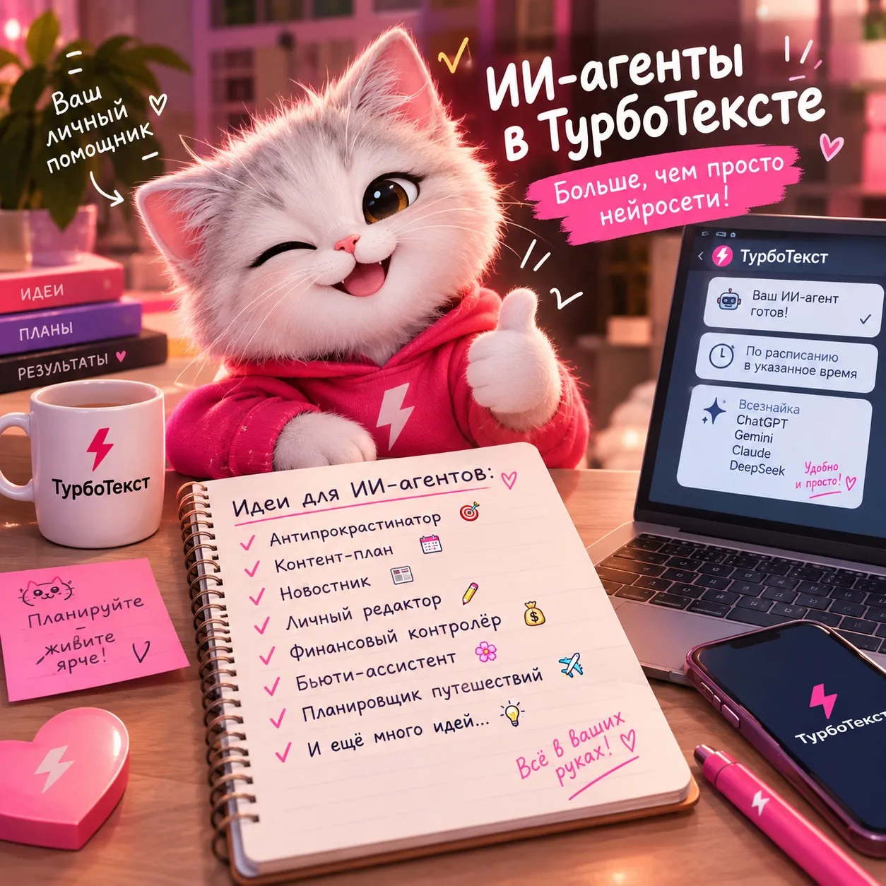 💡 Оригинальные идеи для ИИ-агентов в ТурбоТексте