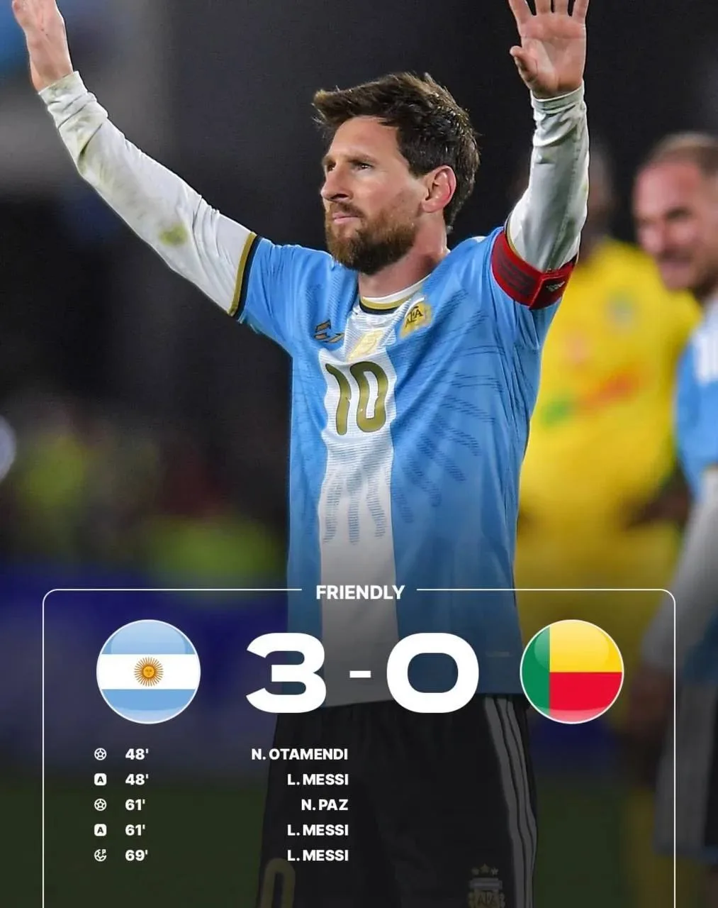 🇦🇷 Аргентина громит Бенин в прощальном матче Месси!