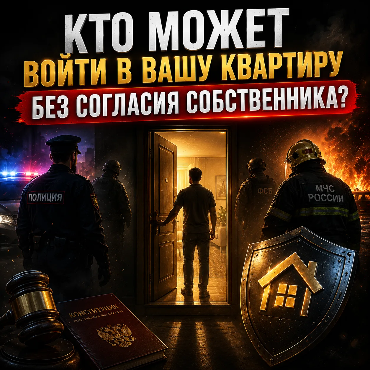 🚨 КТО МОЖЕТ ВОЙТИ В ВАШУ КВАРТИРУ БЕЗ СОГЛАСИЯ СОБСТВЕННИКА? 😳🏠⚖️