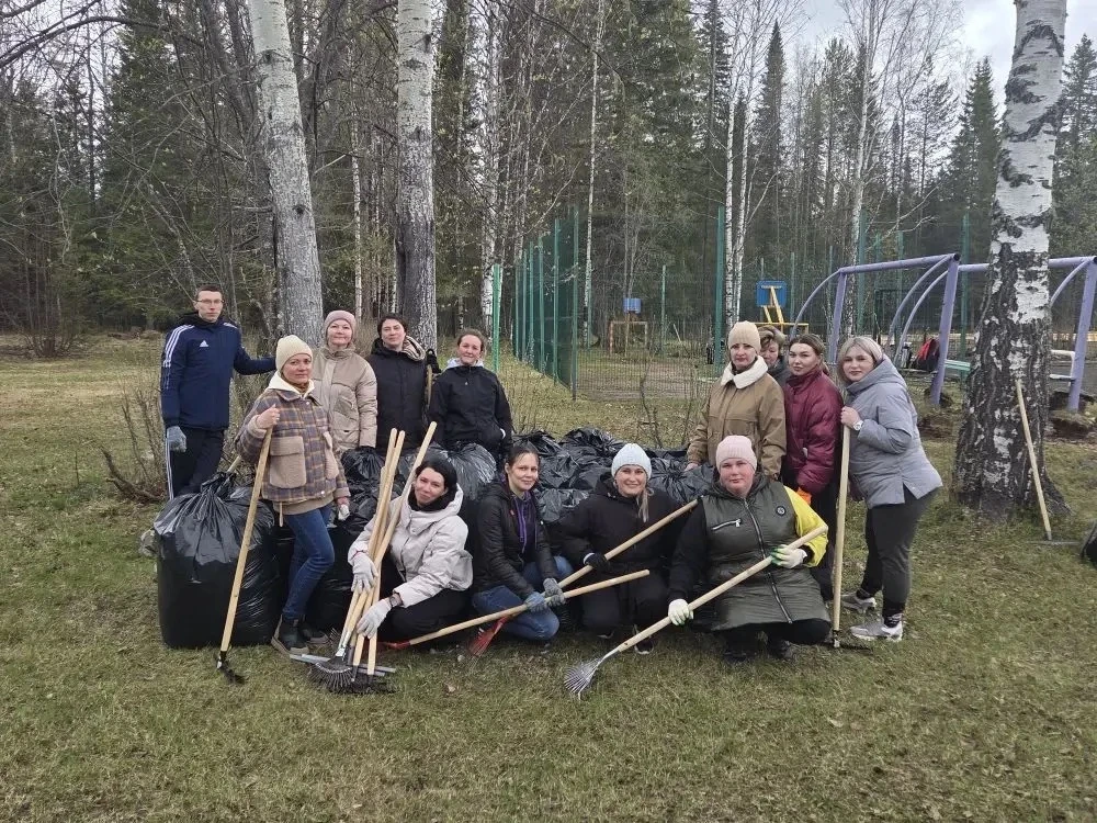 Трудовой десант: согревались как могли! 💪🌳
