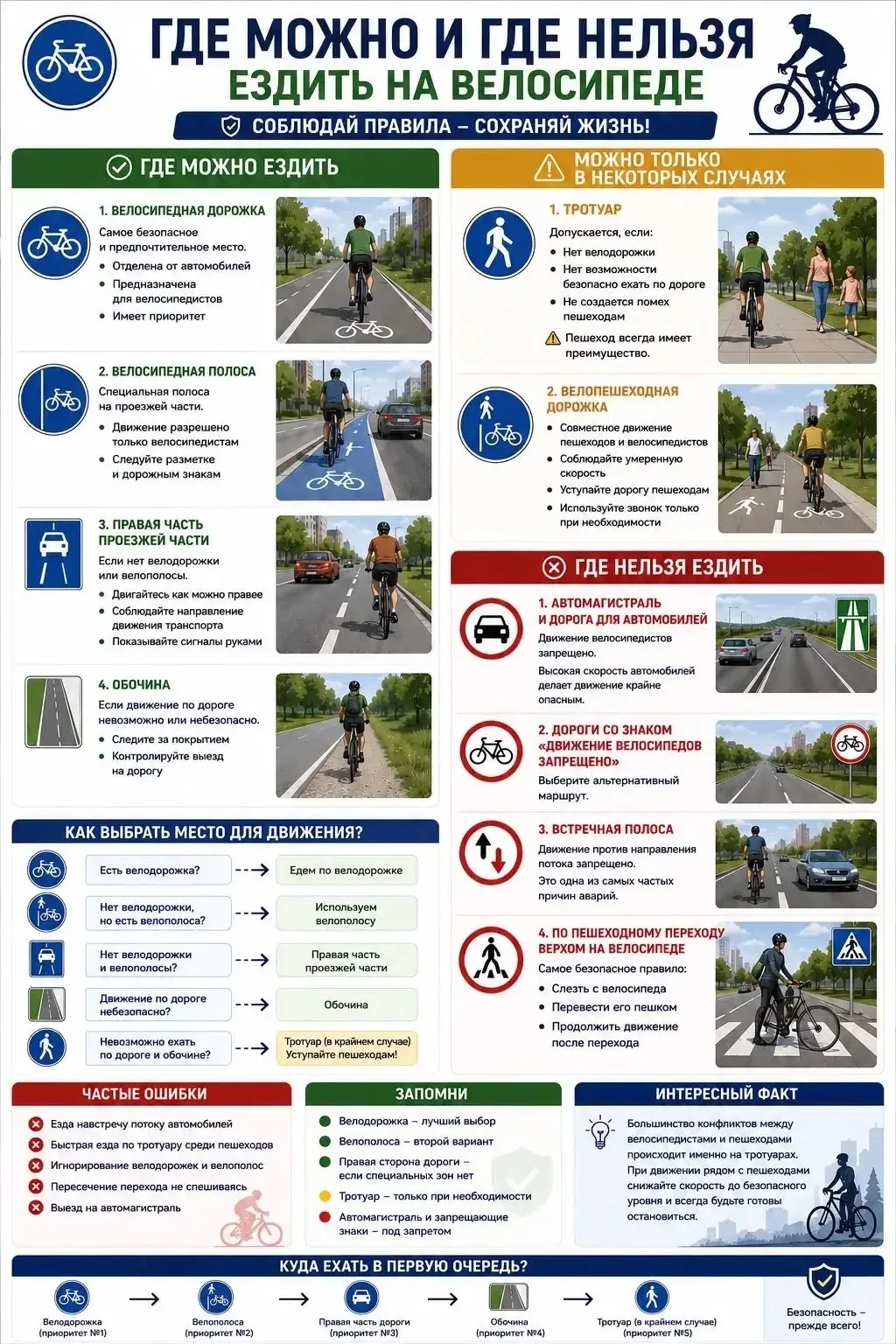 🚴‍♂️ Кущёвская Госавтоинспекция напоминает: безопасность на велосипеде — в ваших руках!