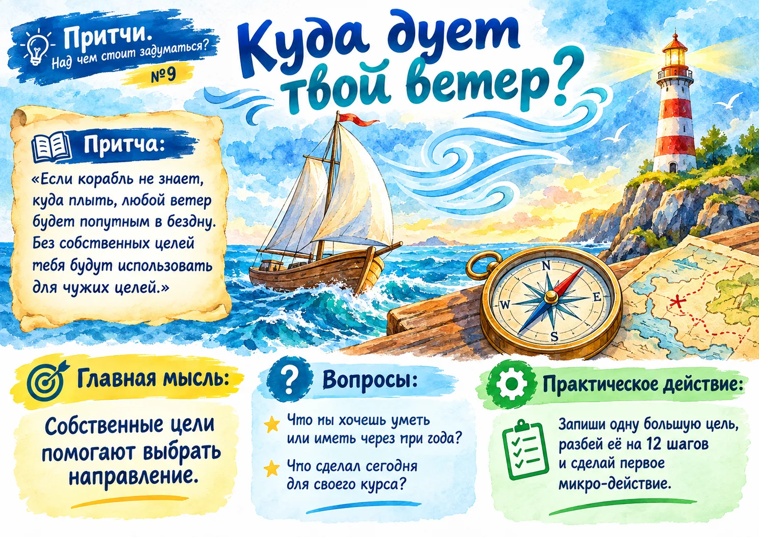 ⭐️О чем стоит подумать? Поучительная притчи!🤗