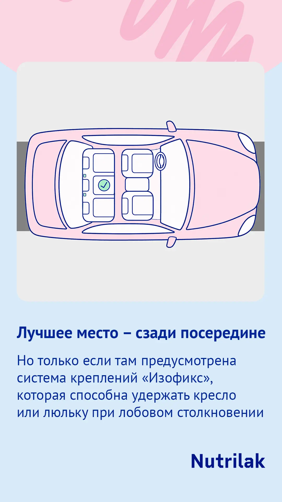 Куда безопаснее всего поставить детское кресло? ⚡️