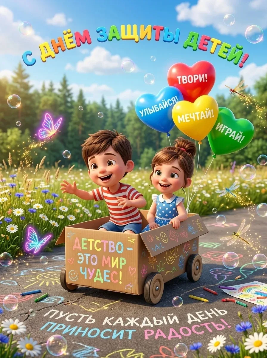 С Международным днем защиты детей!☀️🎉