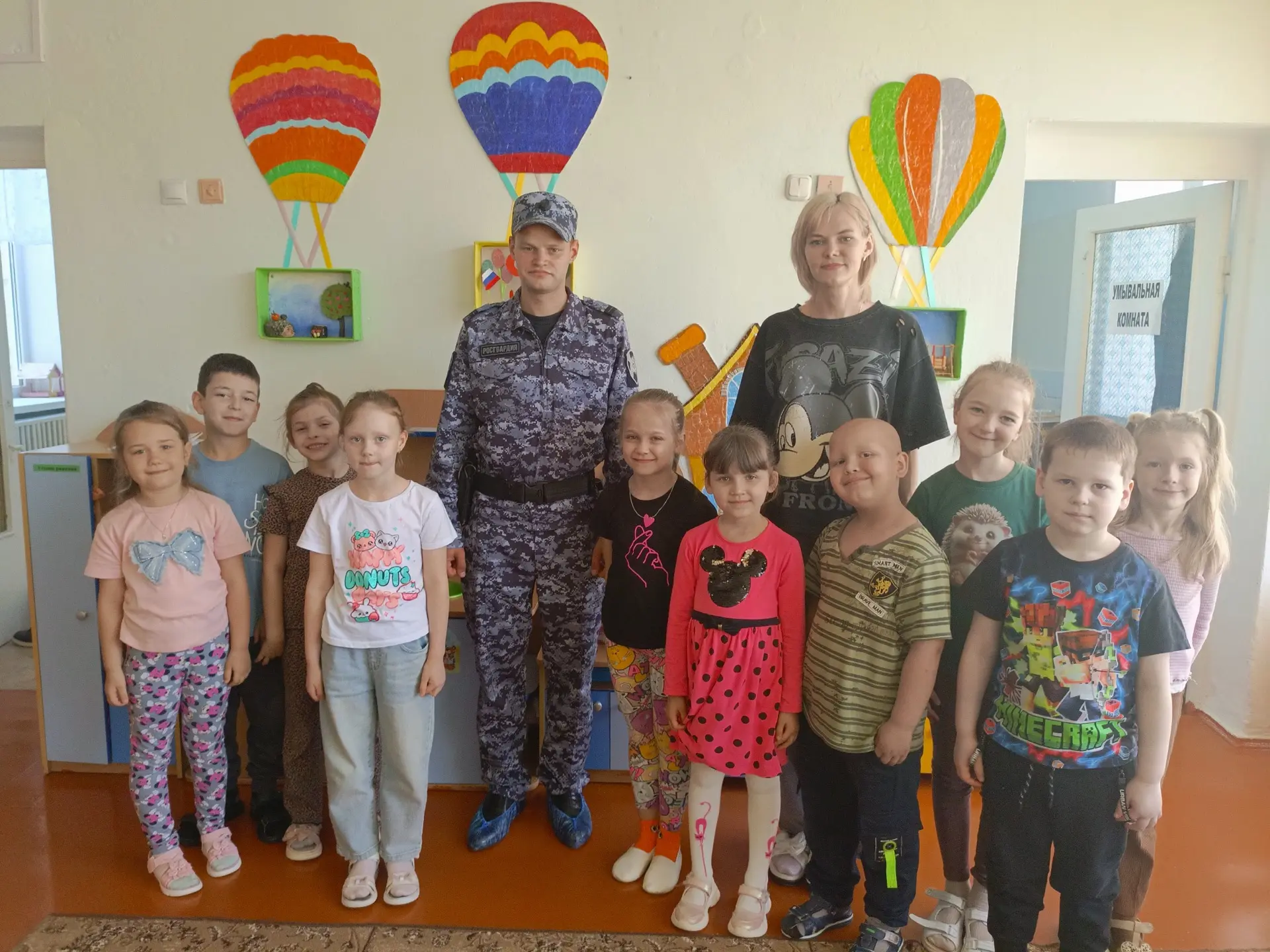 👮‍♂️ Встреча с Росгвардией: учимся безопасности играя!