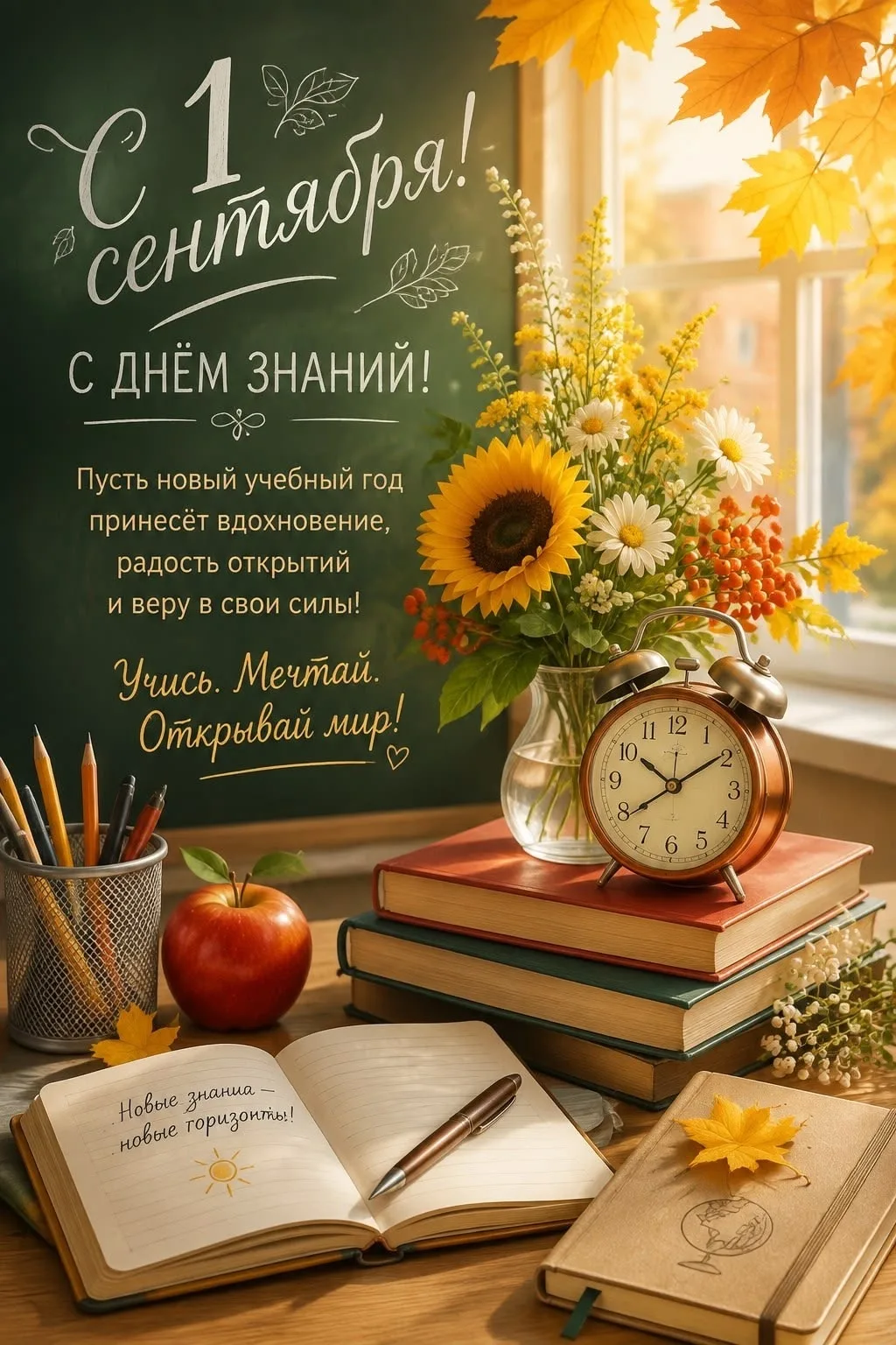 📣Коллектив МБУДО Ершичский ДДТ поздравляет всех с Днём знаний!