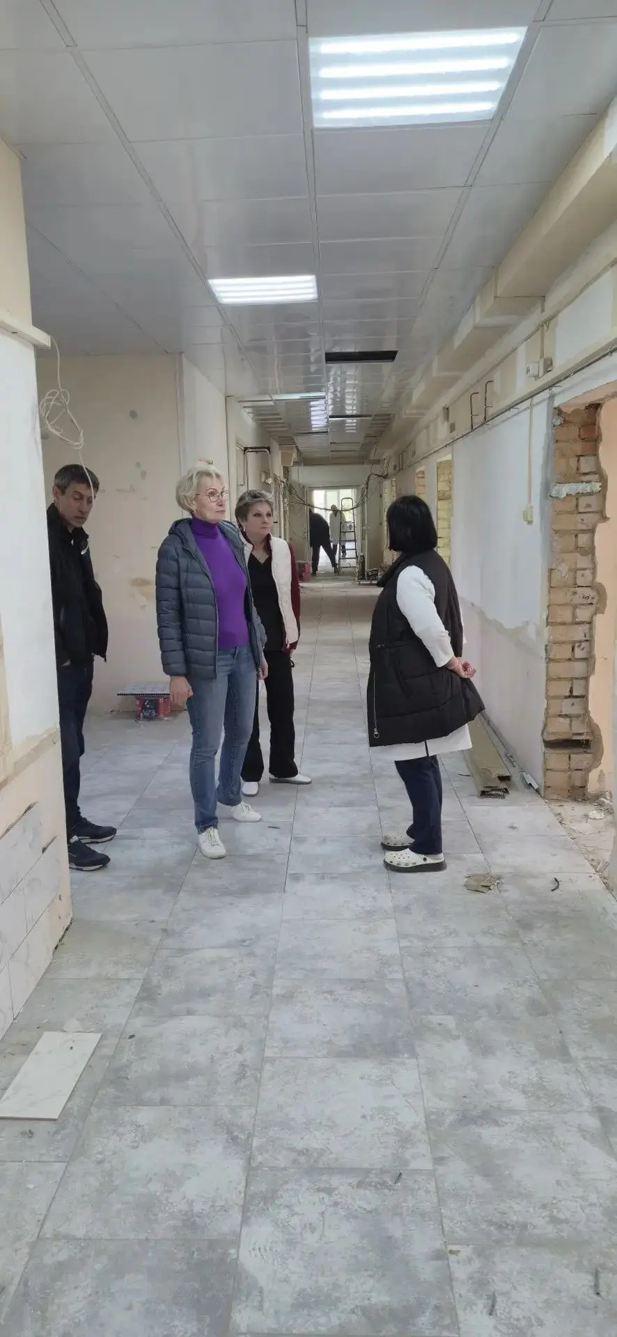 В Отделении сестринского ухода КБ им. Н.А.Семашко полным ходом идет капитальный ремонт.