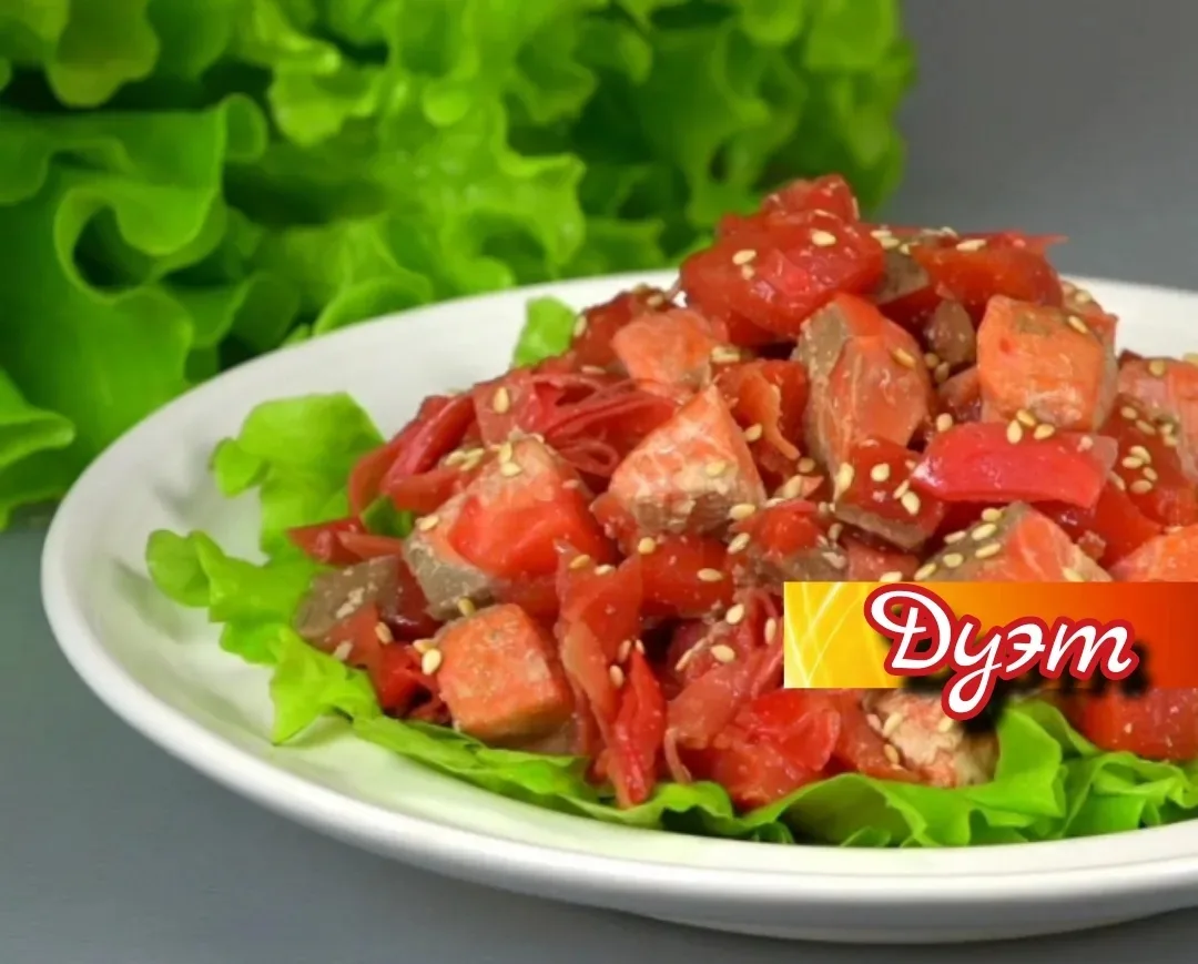 🌿🍣 Салат «Форелевый дуэт" - двойной восторг: просто, быстро, стильно, вкусно 🌿