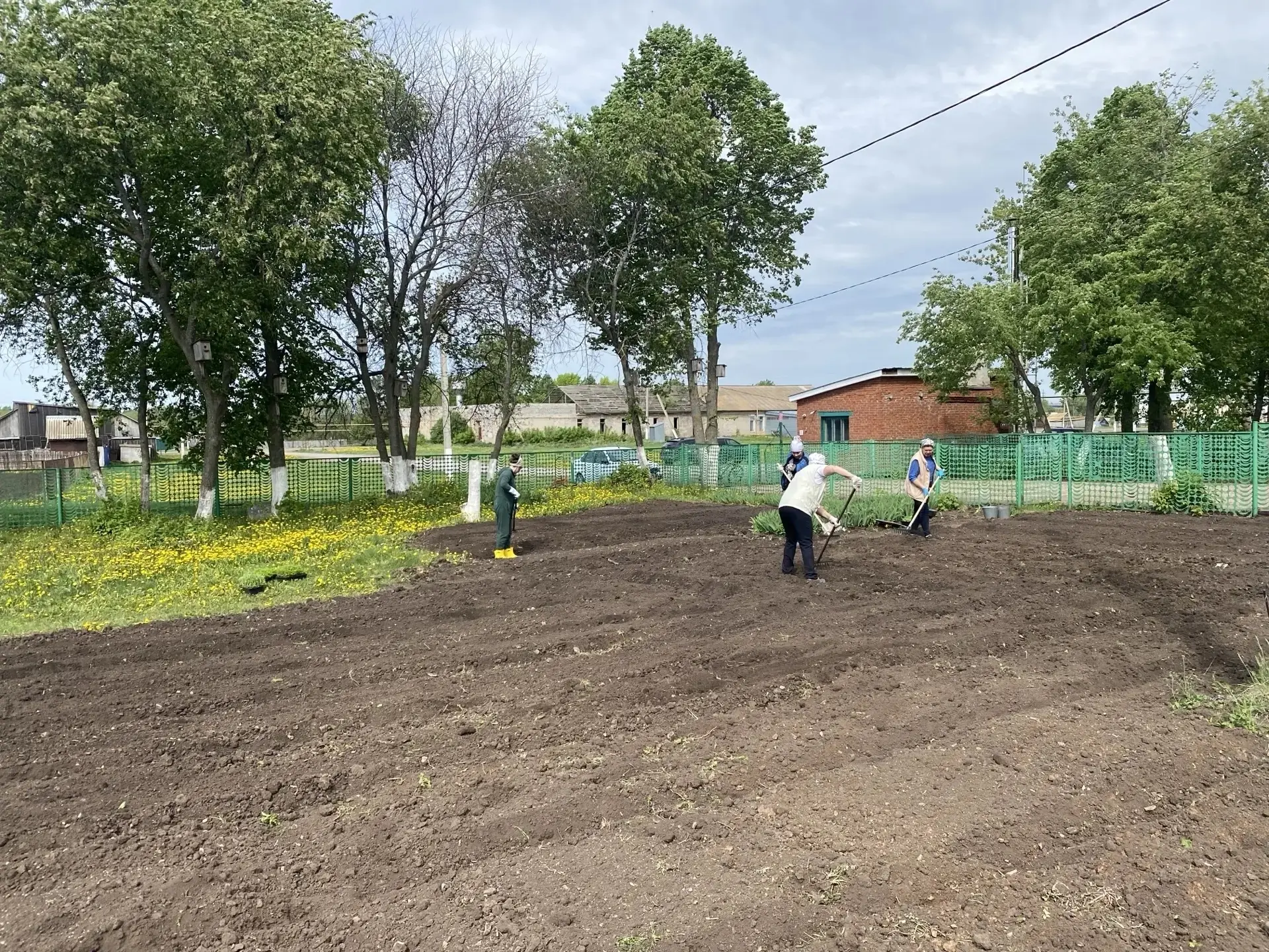 🌳🌼 На школьном участке кипит работа! 🌼🌳