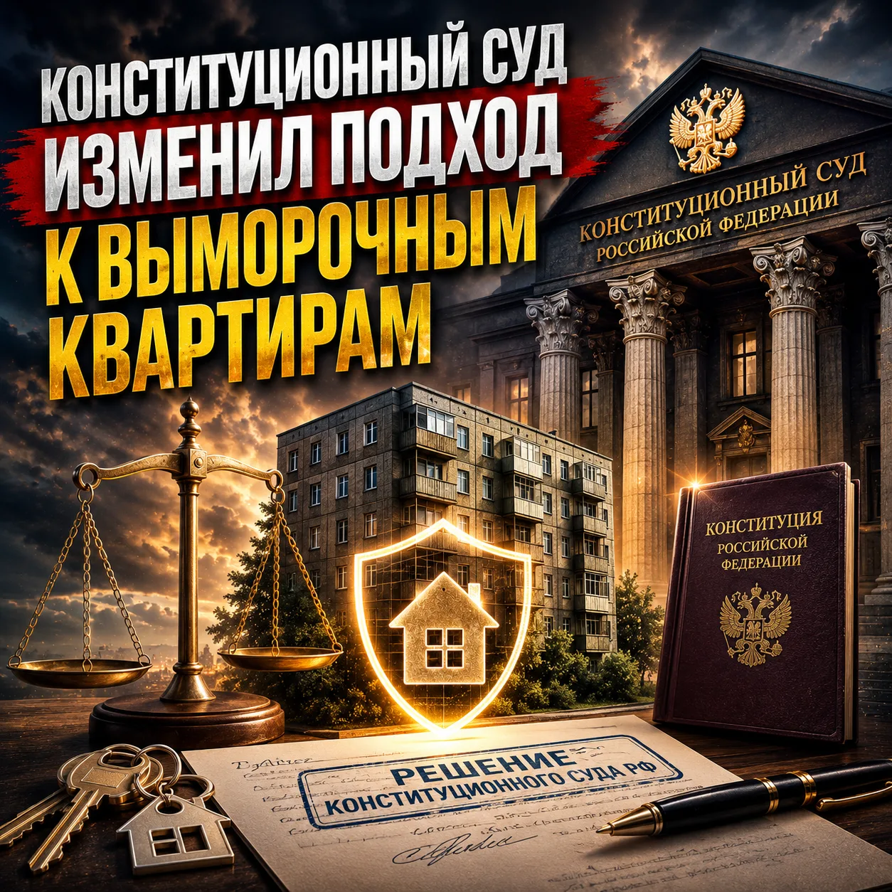 🚨 КОНСТИТУЦИОННЫЙ СУД ИЗМЕНИЛ ПОДХОД К ВЫМОРОЧНЫМ КВАРТИРАМ 😳🏠⚖️

Появилось важное решение Консти
