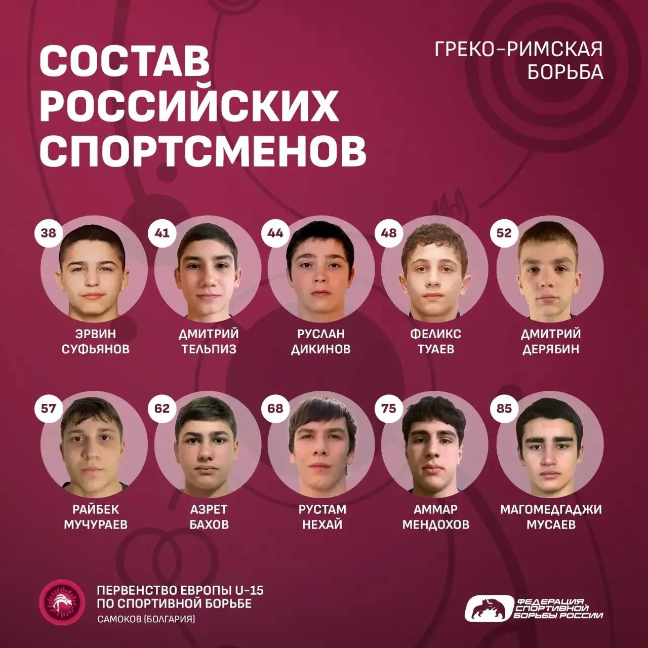 Напоминаем, что Первенство Европы U-15 по спортивной борьбе в Болгарии идёт полным ходом.