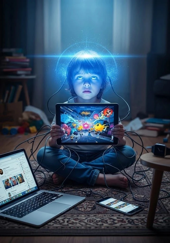 🧸 Экран вместо няни: чем опасна ранняя цифровая зависимость? 📱

☝️Современные дети учатся листать 