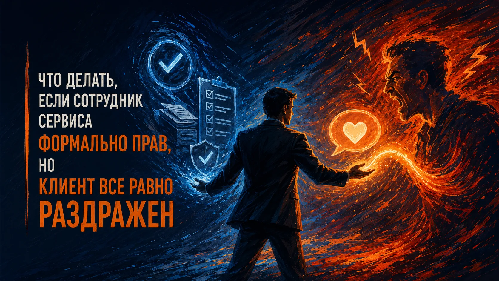 ⚠️ Что делать, если сотрудник сервиса формально прав, но клиент все равно раздражен

Иногда сотрудни