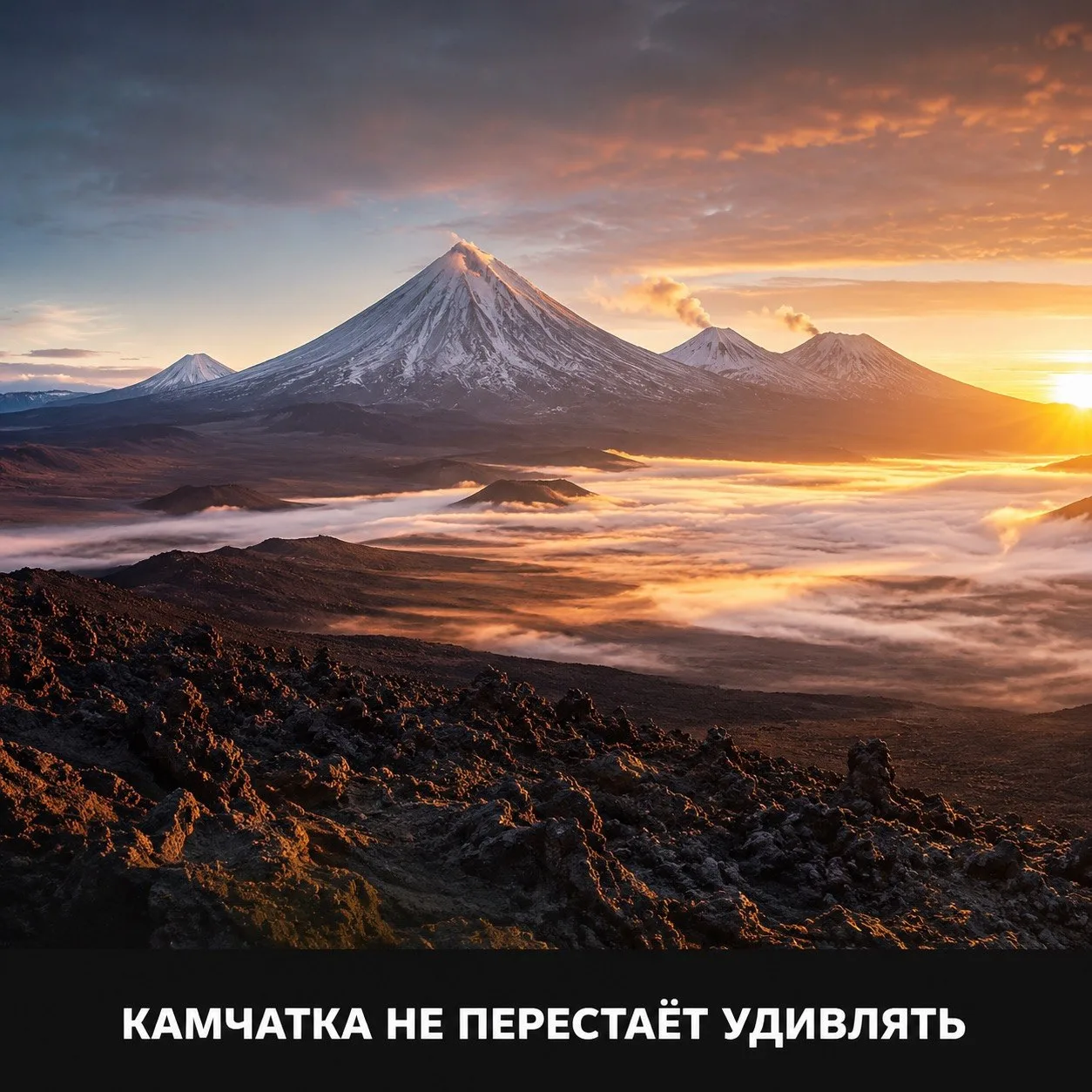 🌋 Камчатка не перестаёт удивлять.