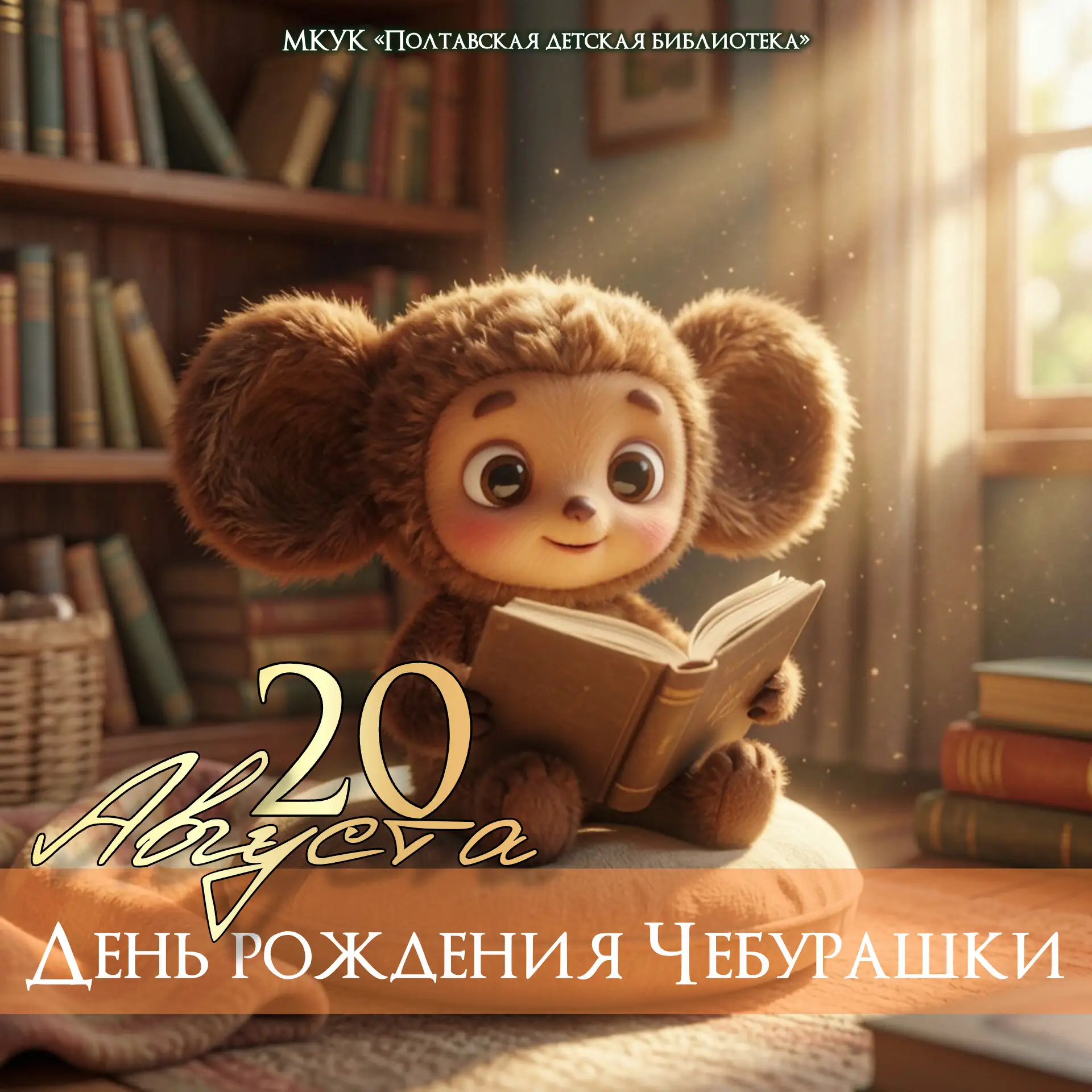 20 августа – день, когда родился Чебурашка 💛