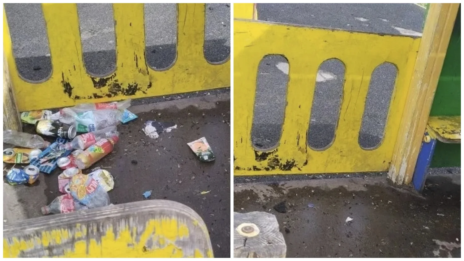 Уборка мусора 🗑️ на автобусных остановках и детских площадках