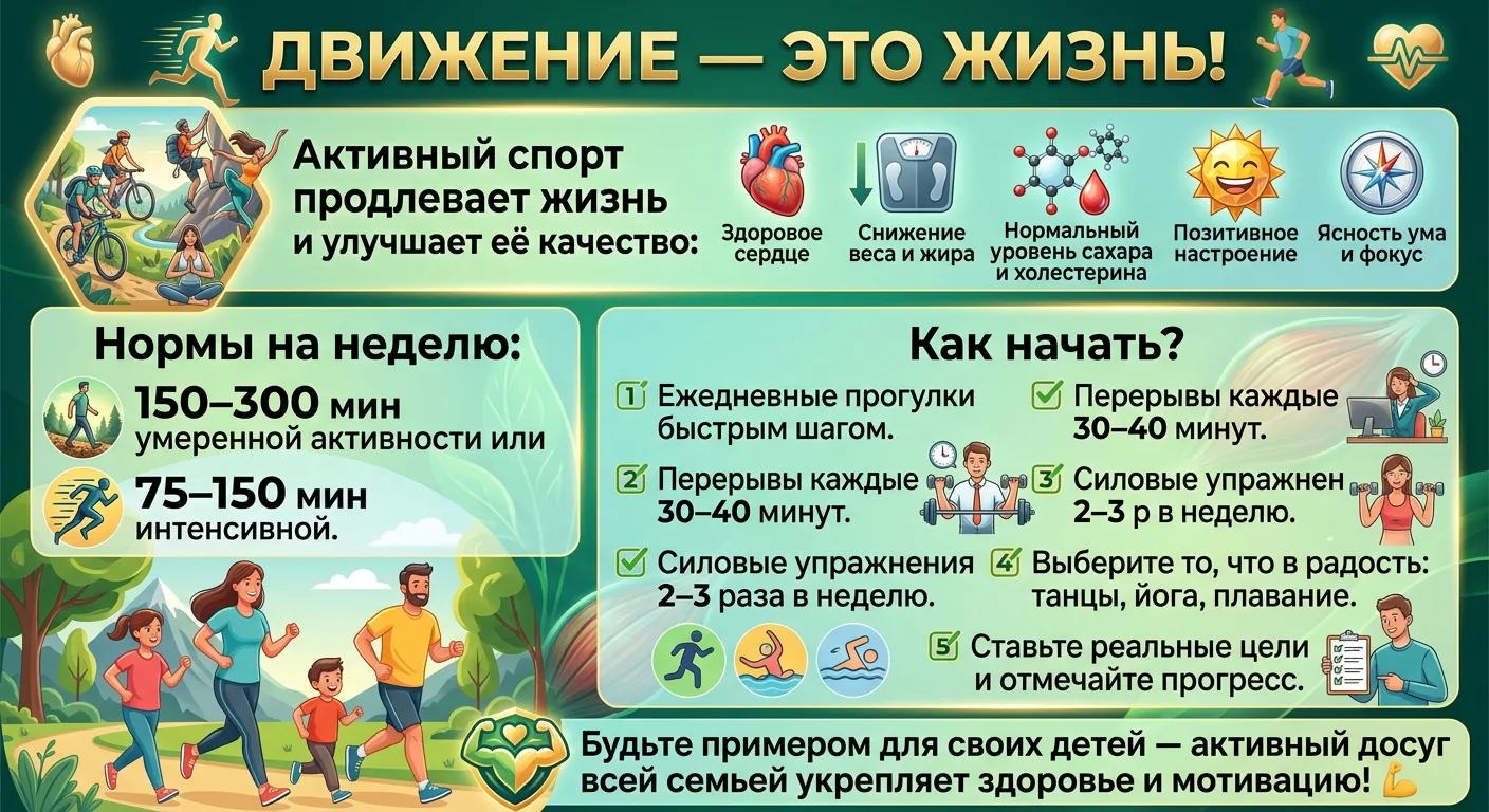 Движение — это жизнь! 🏃‍♂️