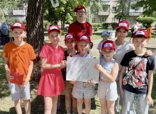 Команда пришкольного лагеря «Солнечная страна»приняла участие в городском квесте "Мы вместе", посвящ