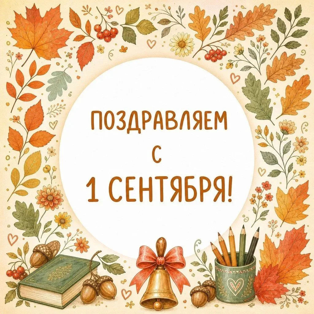 🍁 С первым днём осени и с Днём знаний! 🍁