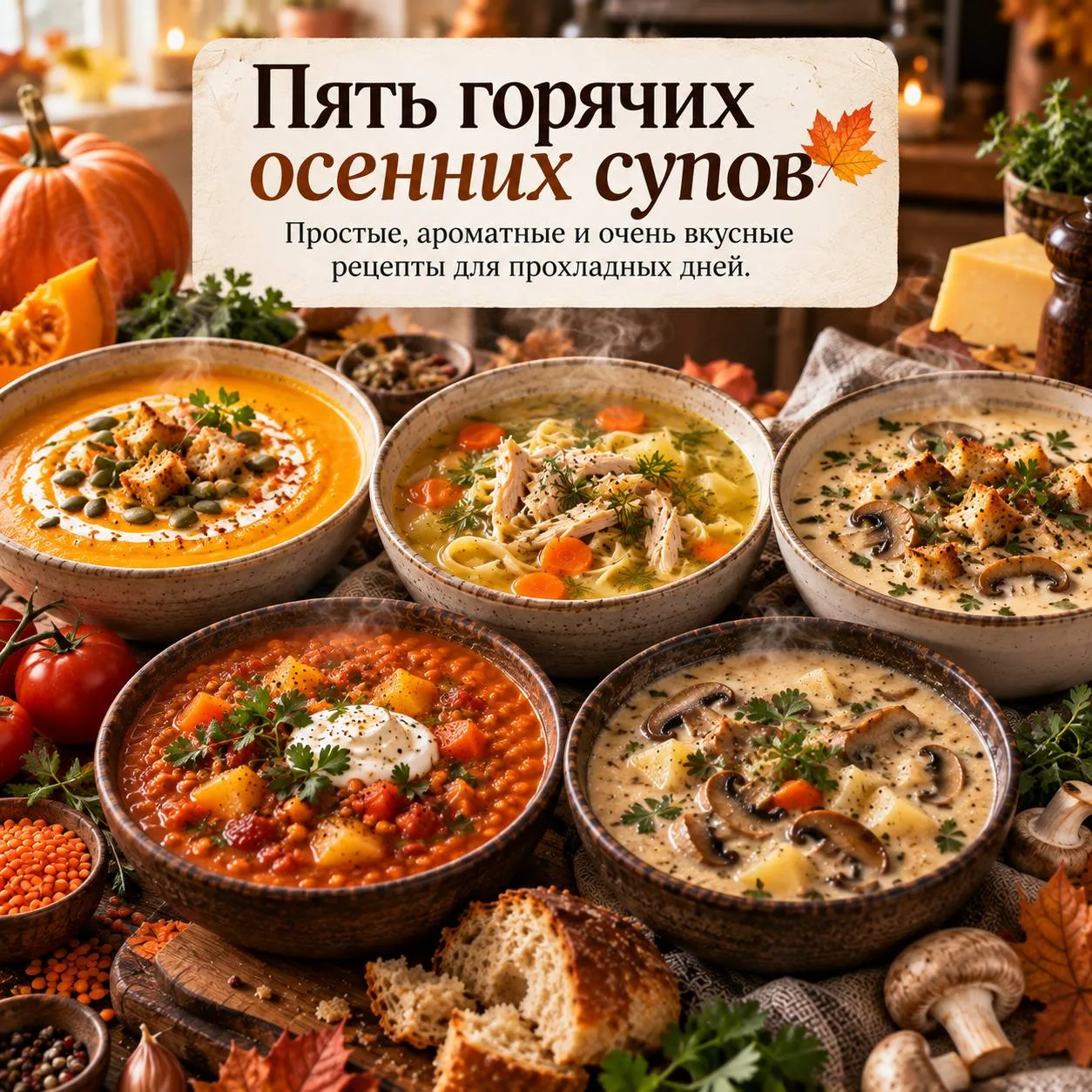 🥣 Осень вкуснее с горячим супом