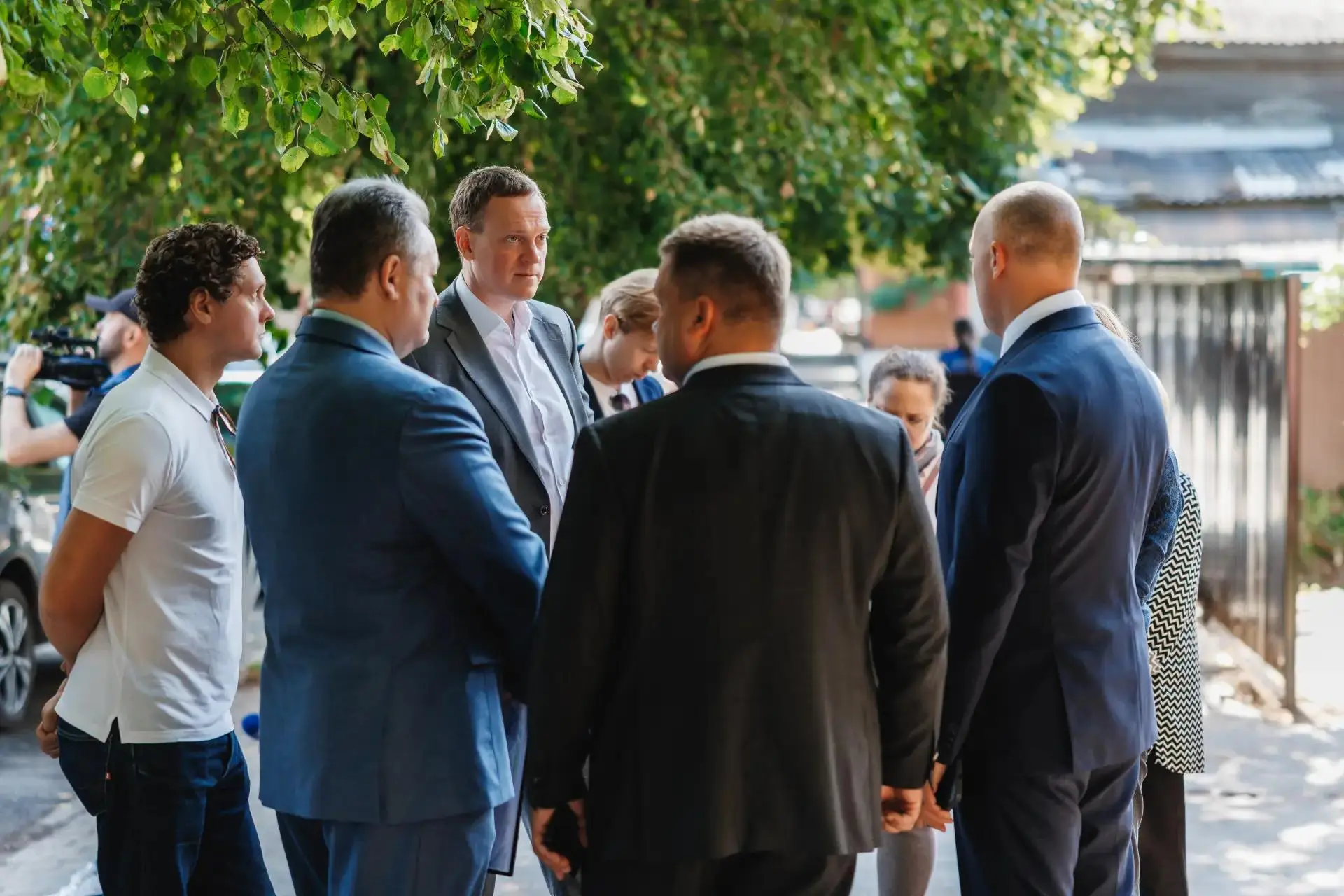 С коллегами прошли по улице Щедрина