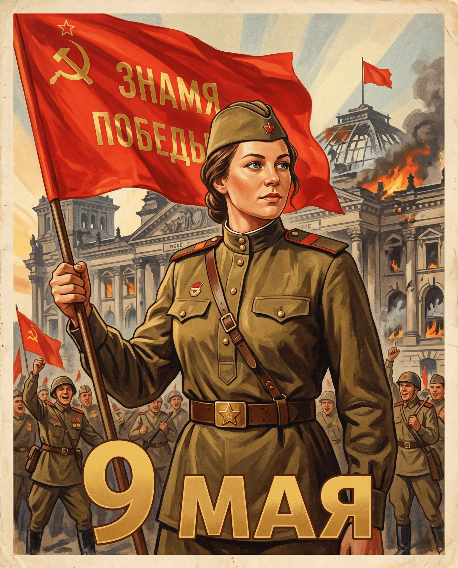 ⚡️9 мая уже завтра! Успели создать уникальную открытку?