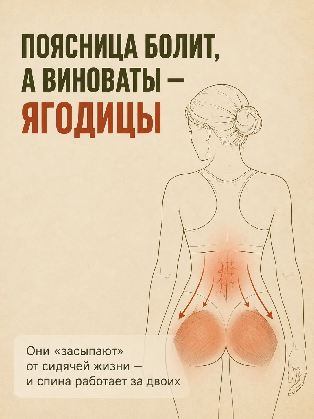 Знаете, почему поясница болит даже у тех, кто ничего не поднимал?