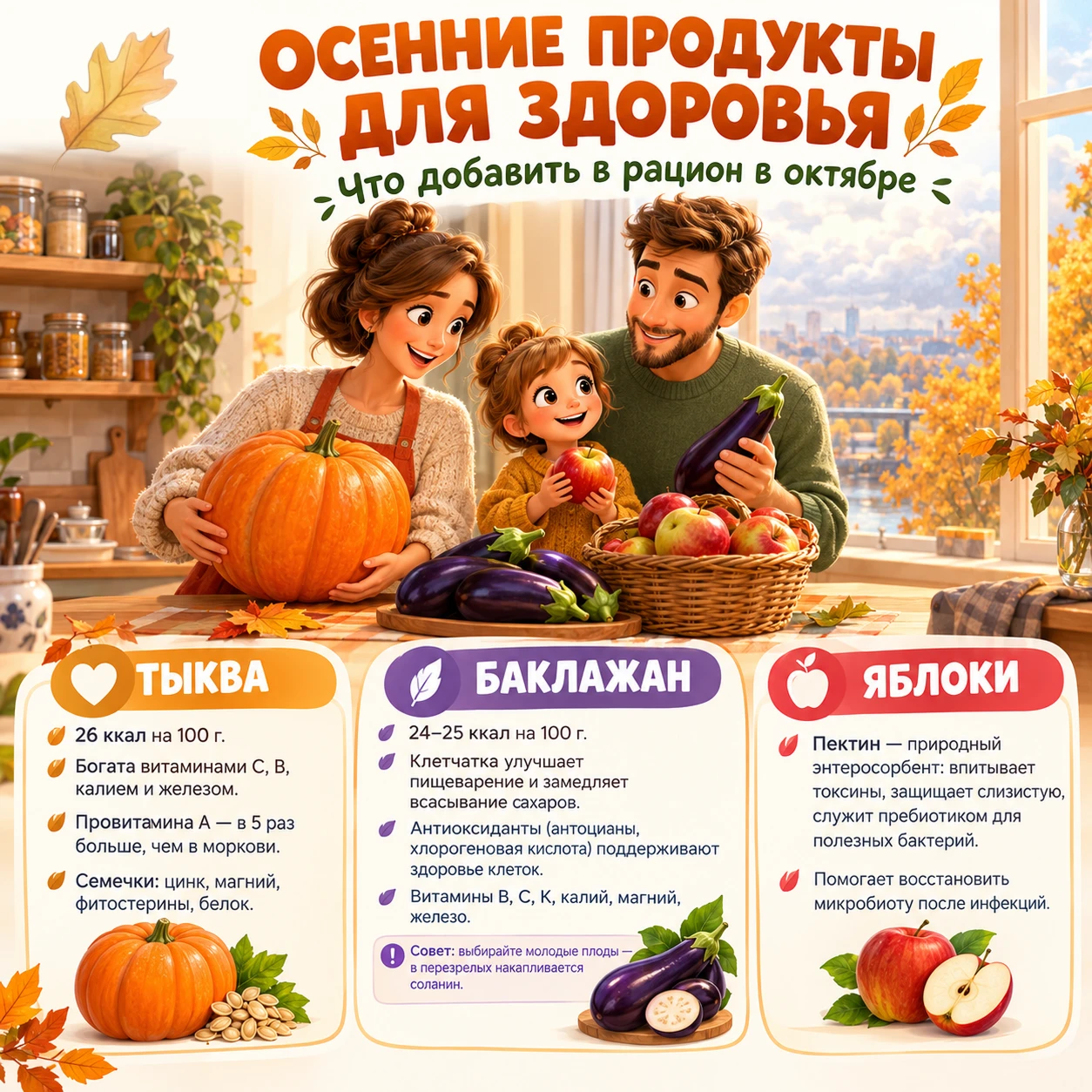 🍂 Осень — лучшее время, чтобы добавить в рацион сезонные продукты
