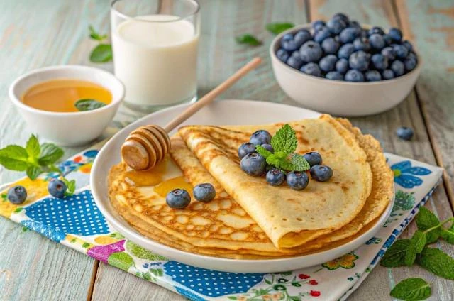 🥞 Постные сладкие блины с манкой без дрожжей и яиц

Ингредиенты

• Вода кипячёная — 500 мл
• Подсол