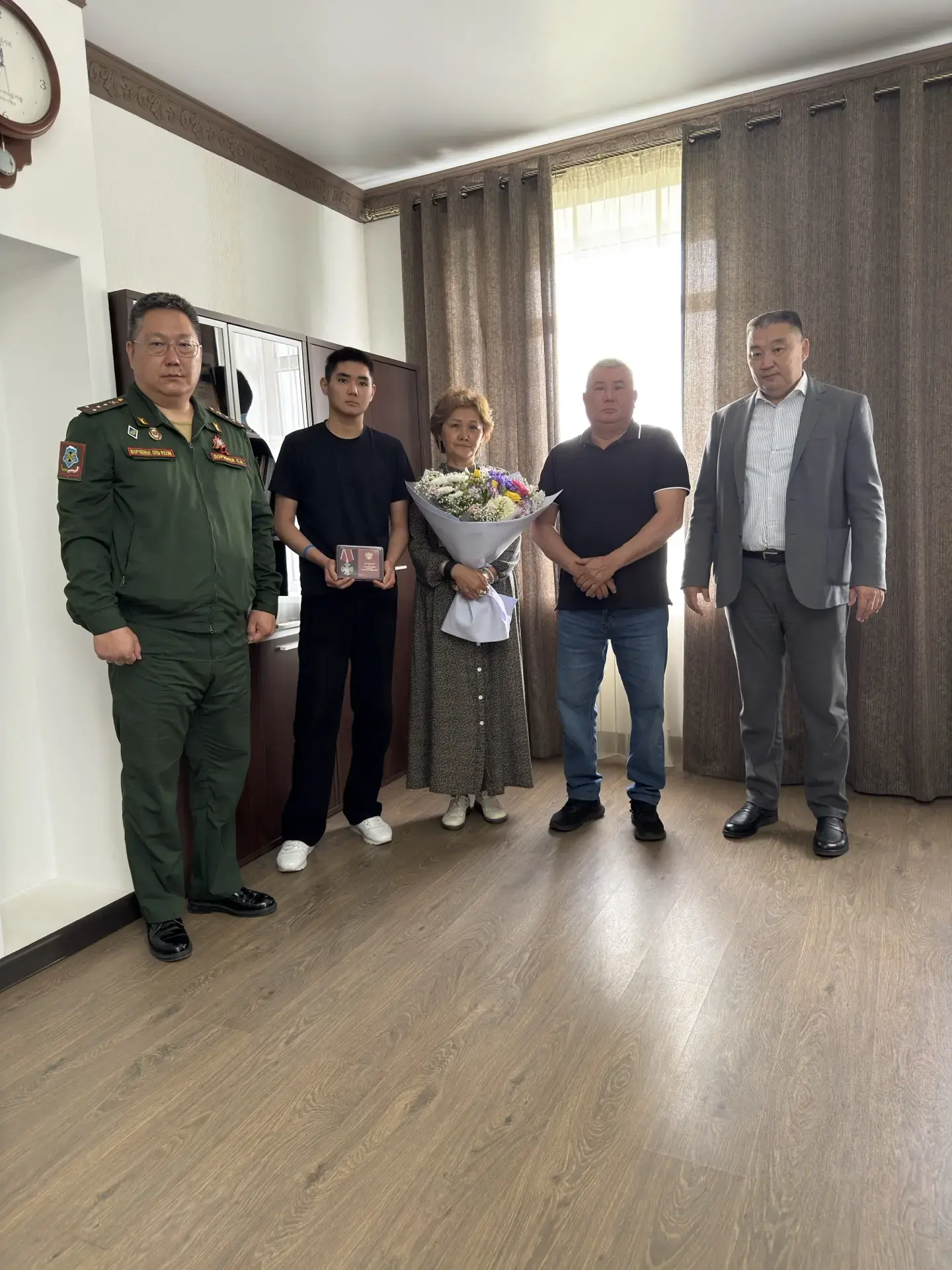 Семья нашего земляка, Черкасова Басанга Саналовича, сегодня получила высшее признание е...
